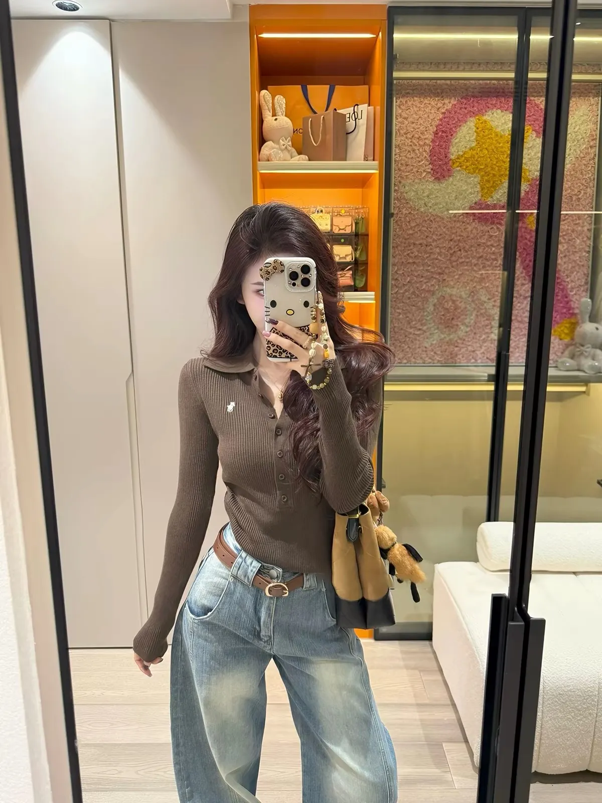 Slim-Fit Wool-Blend Polo Sweater D17021657 — view 4