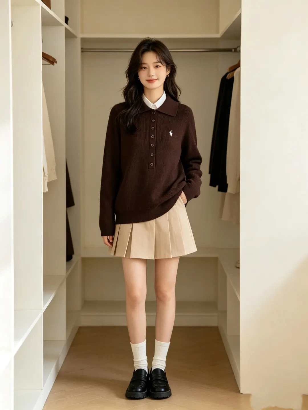 Slim-Fit Wool-Blend Polo Sweater D17021657 — view 20