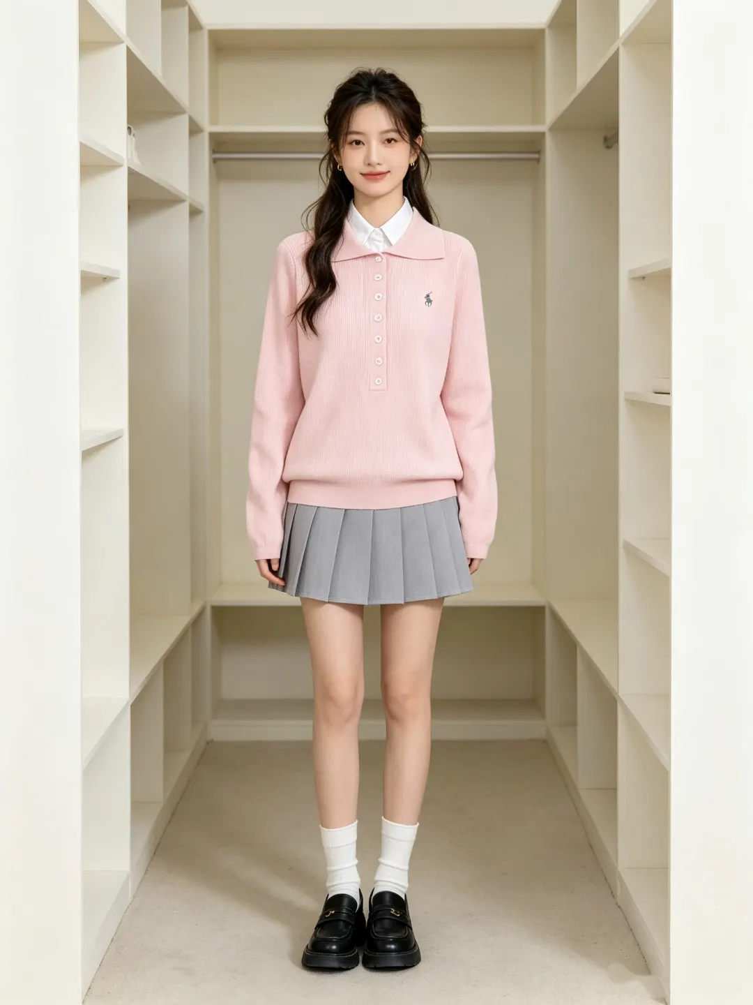 Slim-Fit Wool-Blend Polo Sweater D17021657 — view 22