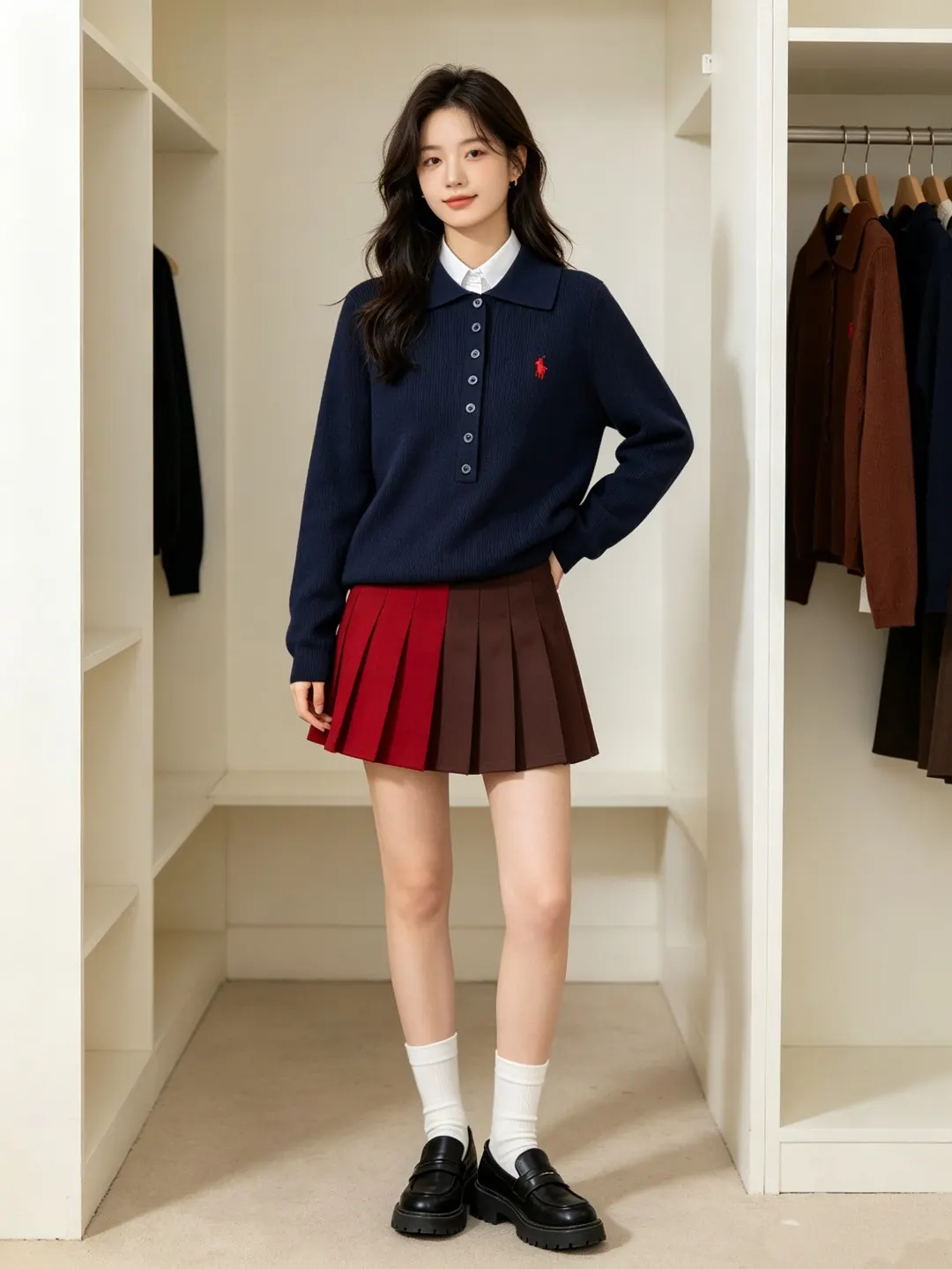Slim-Fit Wool-Blend Polo Sweater D17021657 — view 25