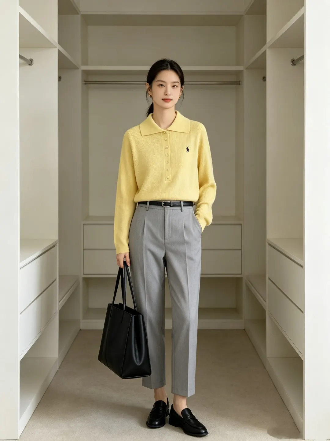 Slim-Fit Wool-Blend Polo Sweater D17021657 — view 30