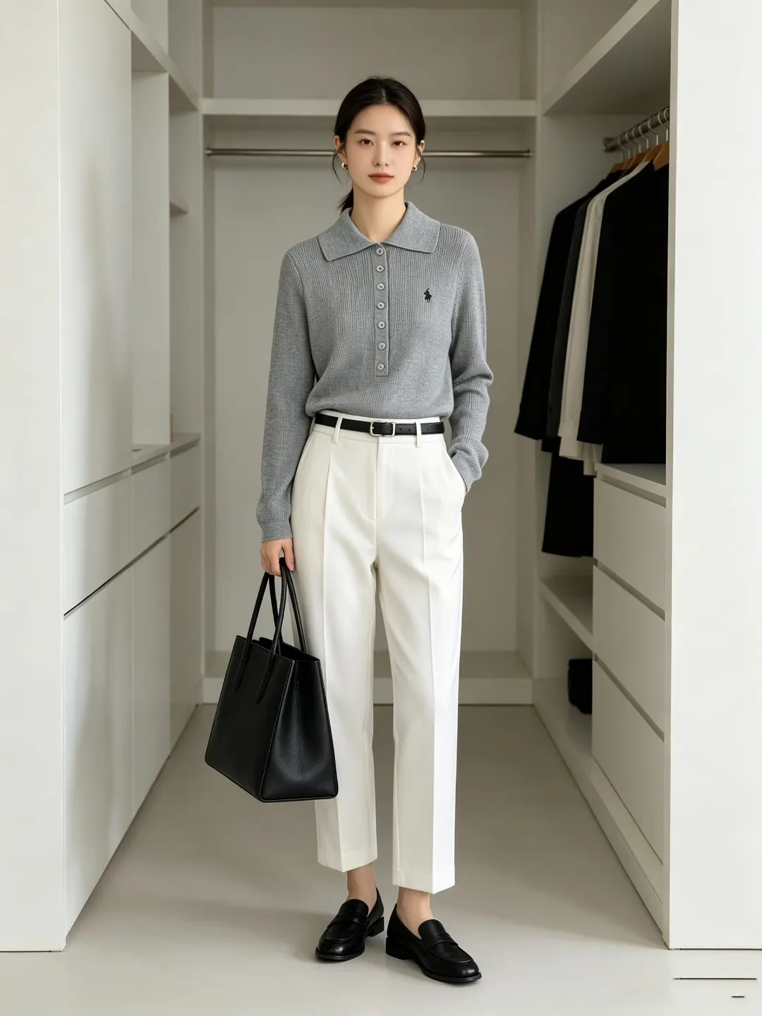 Slim-Fit Wool-Blend Polo Sweater D17021657 — view 34
