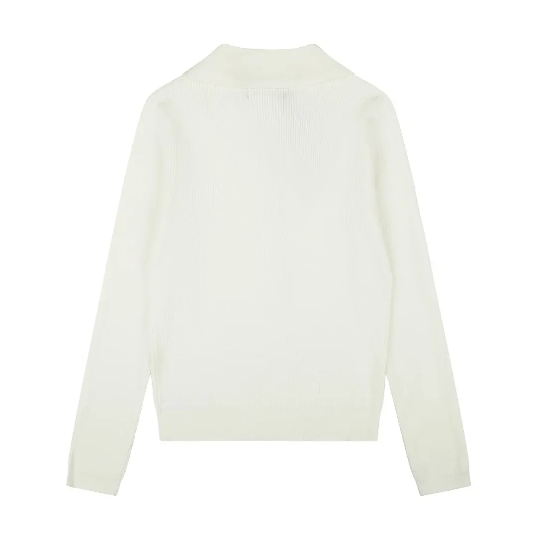 Polo Collar Wool-Blend Knit Sweater D17021658 — view 2