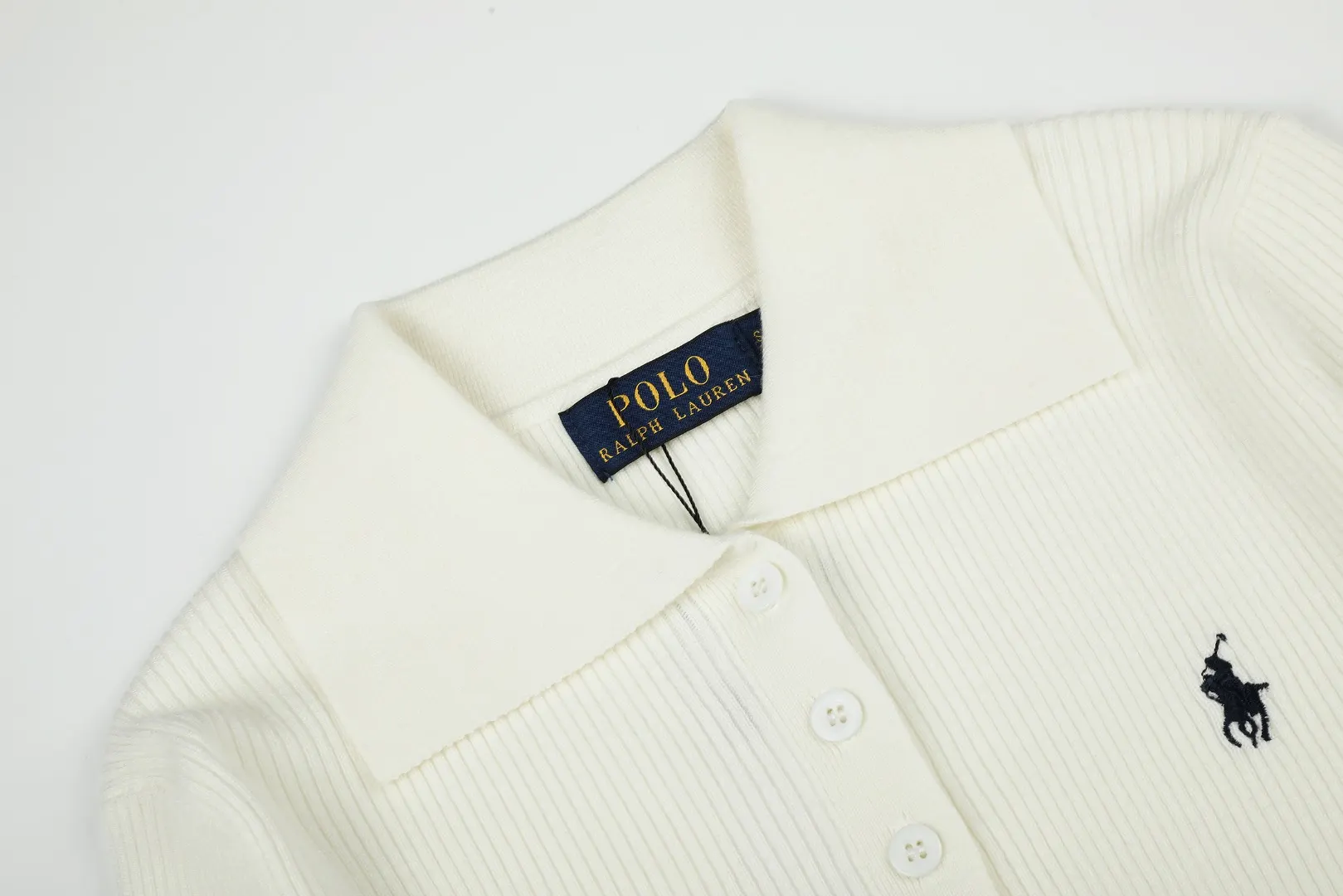 Polo Collar Wool-Blend Knit Sweater D17021658 — view 3