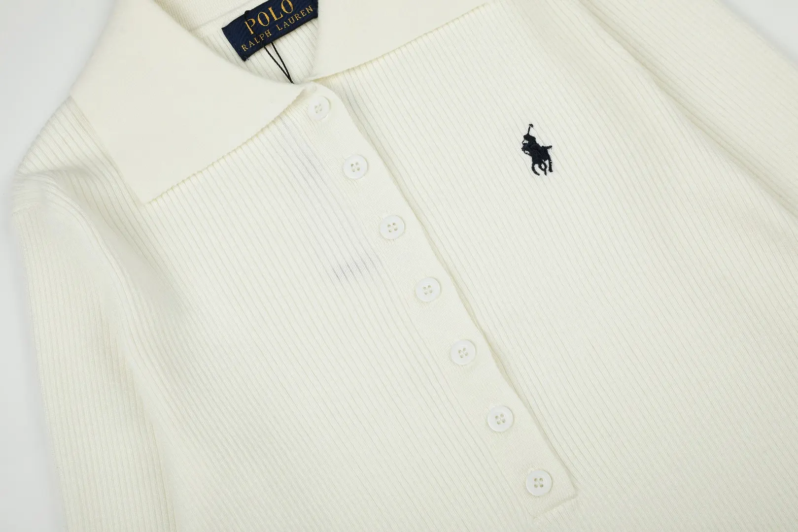 Polo Collar Wool-Blend Knit Sweater D17021658 — view 4