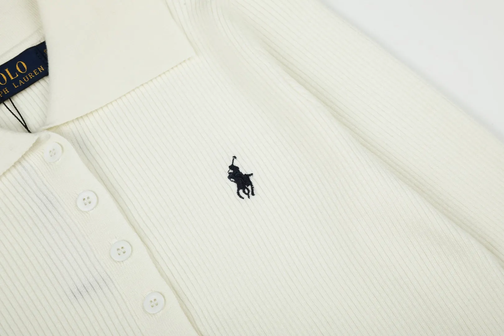Polo Collar Wool-Blend Knit Sweater D17021658 — view 5