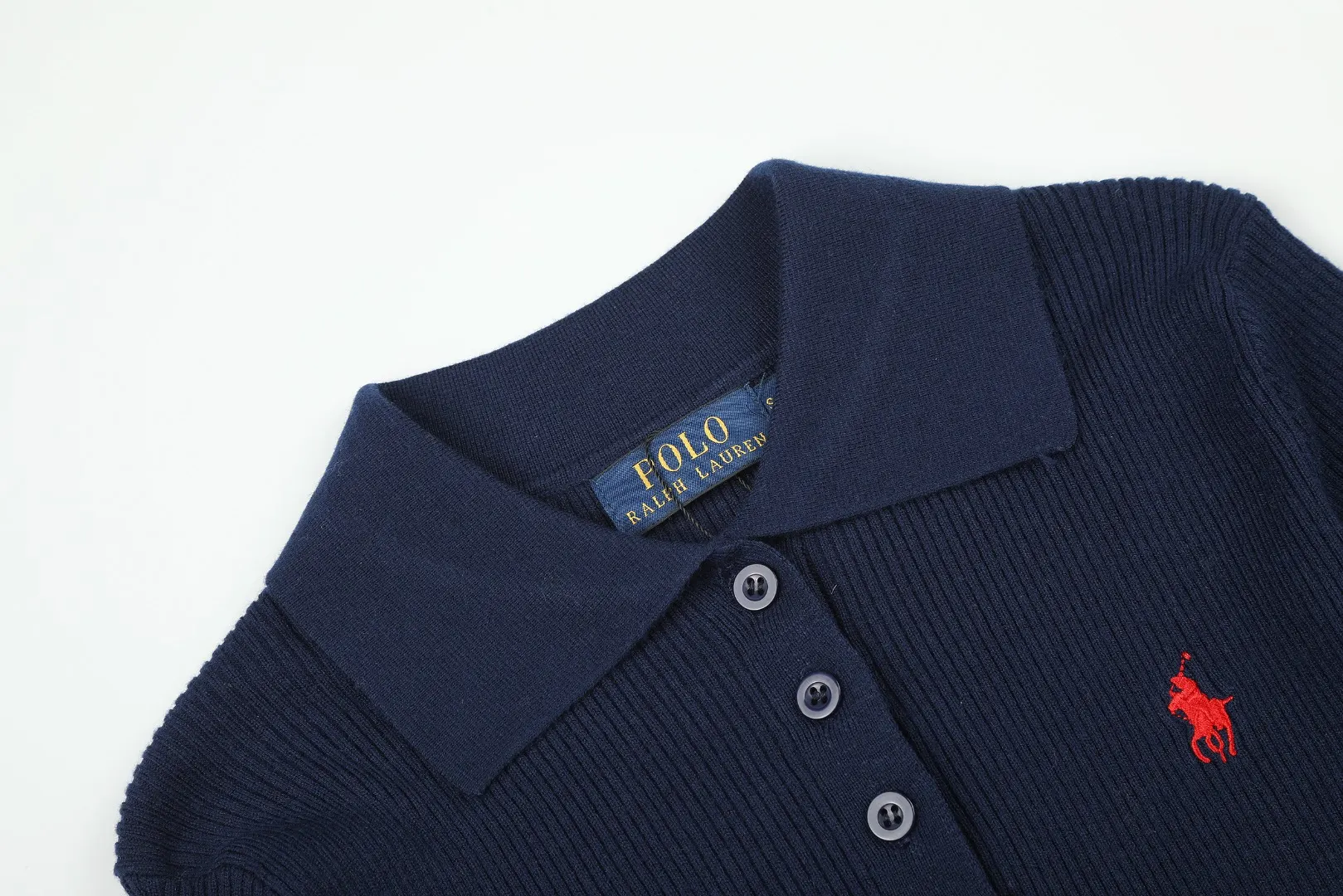 Slim-Fit Wool-Blend Polo Sweater D17021660 — view 3