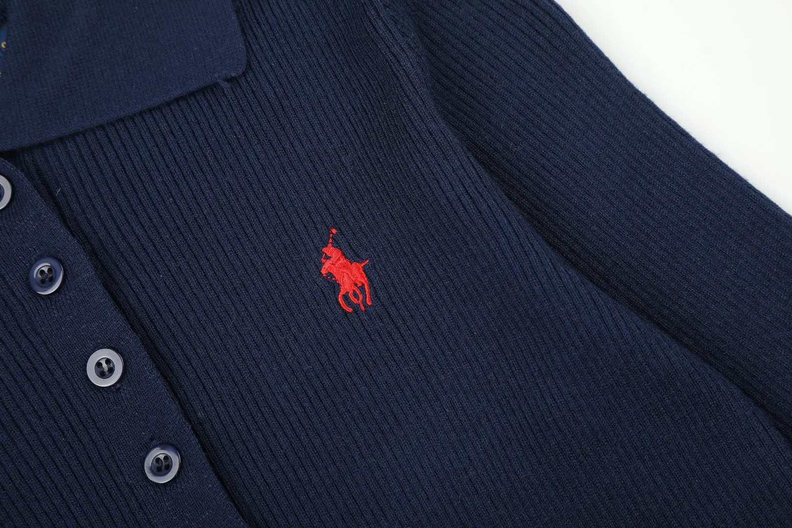 Slim-Fit Wool-Blend Polo Sweater D17021660 — view 5