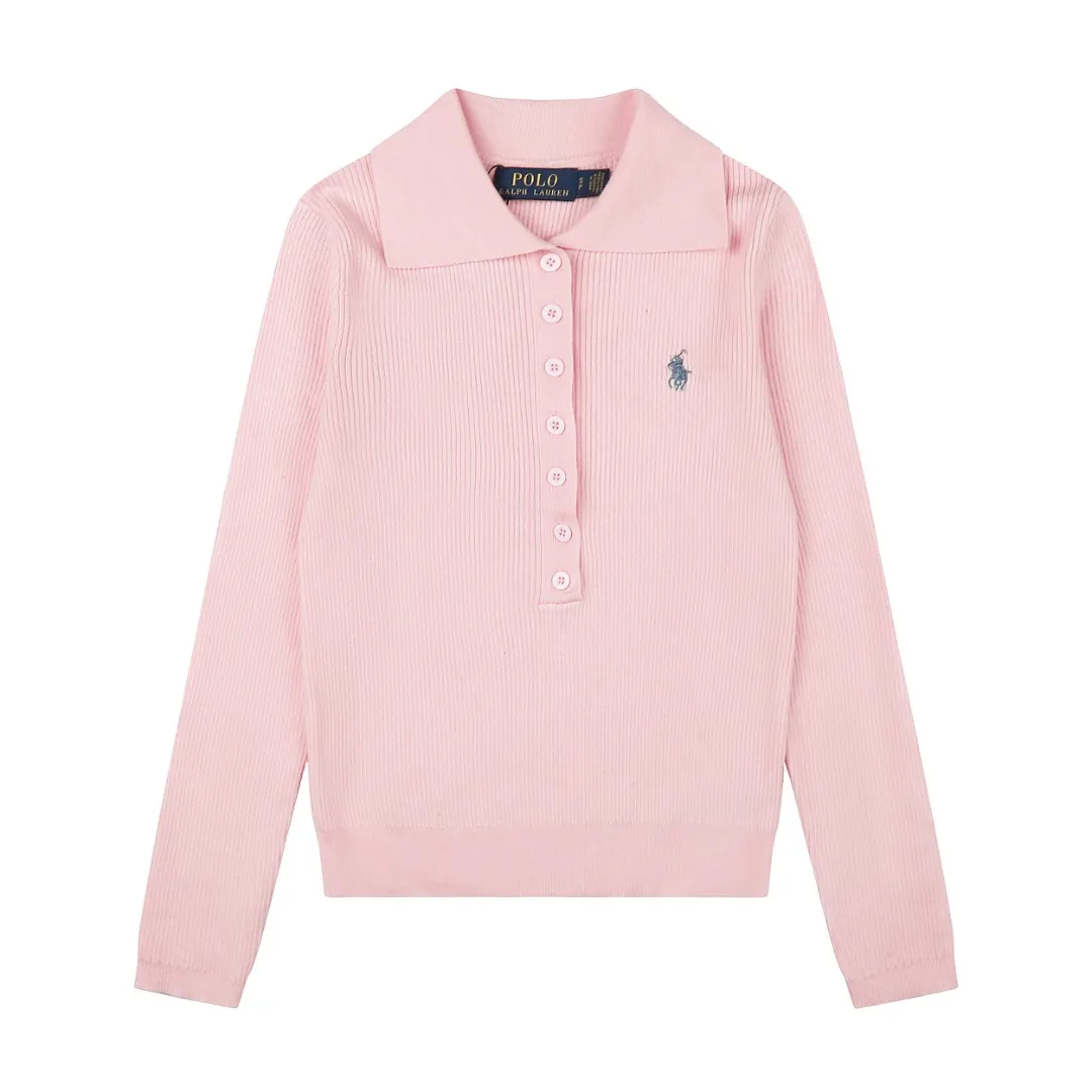 Ribbed Wool-Blend Polo Sweater D17021659