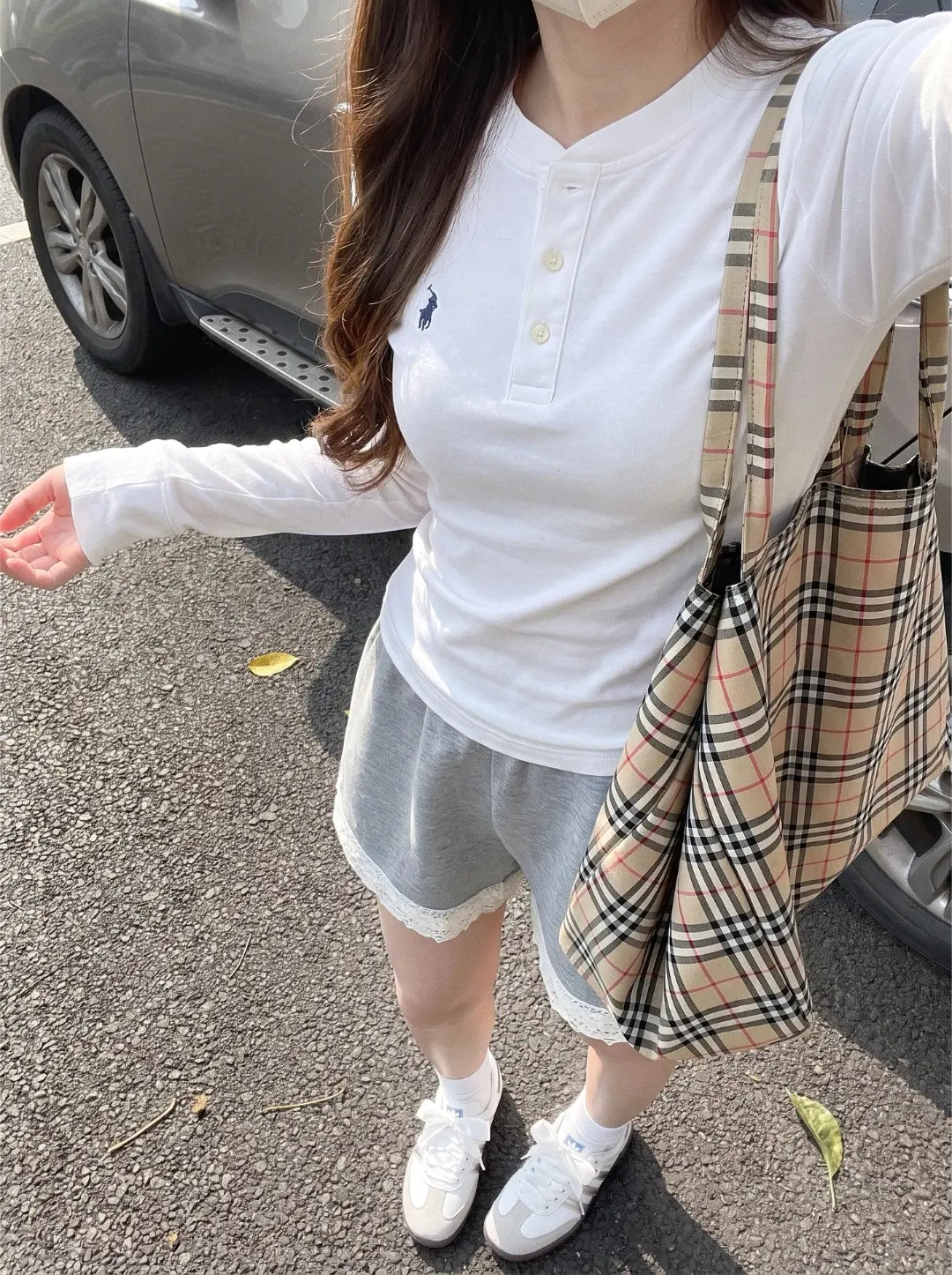 Long-Sleeved Cotton Henley Polo Shirt D17021424 — view 24