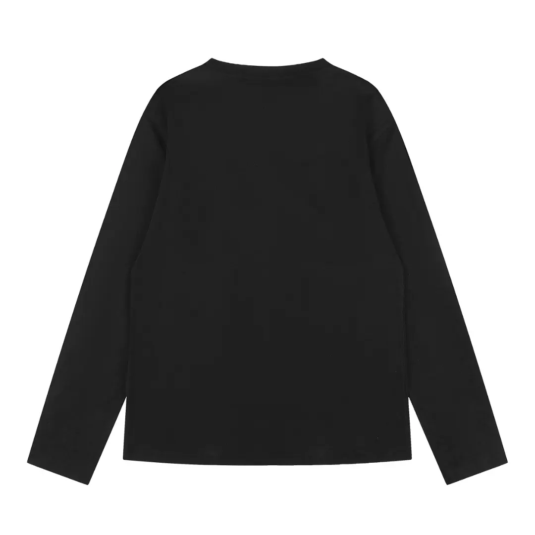Embroidered Logo Cotton Slub Henley Top D17021426 — view 2