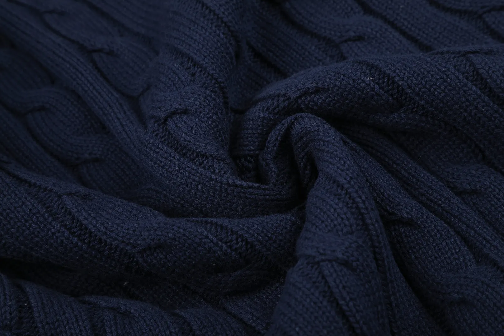 Cricket-Style Cable-Knit V-Neck Sweater D17521653 — view 8