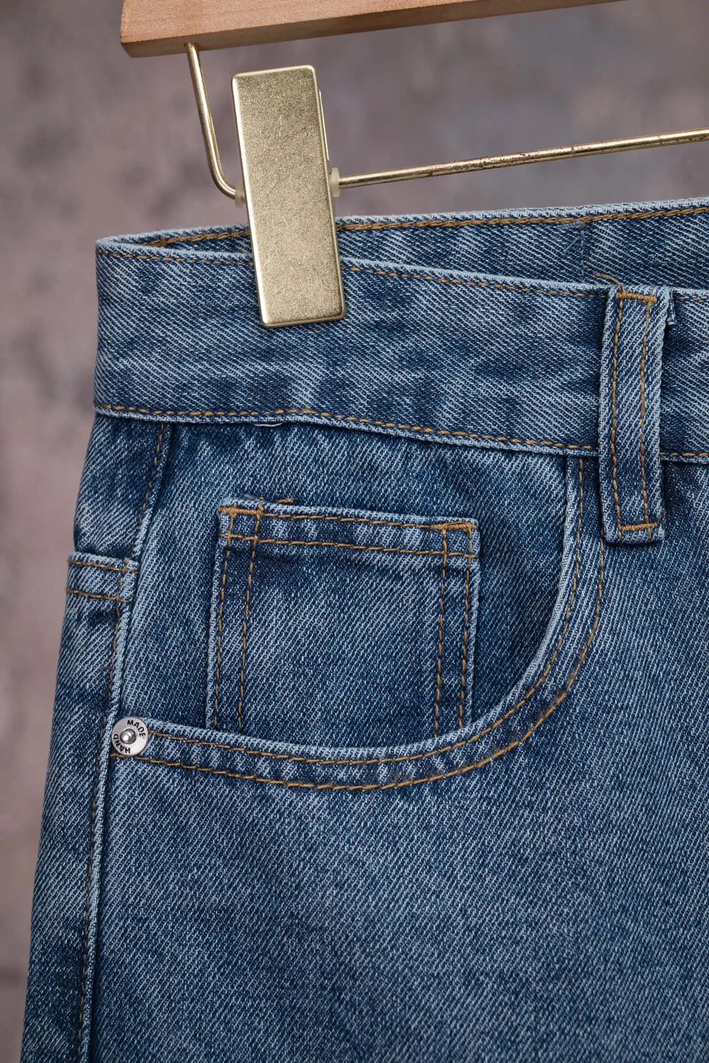 Cross-Patch Straight-Leg Jeans D18019779 — view 5
