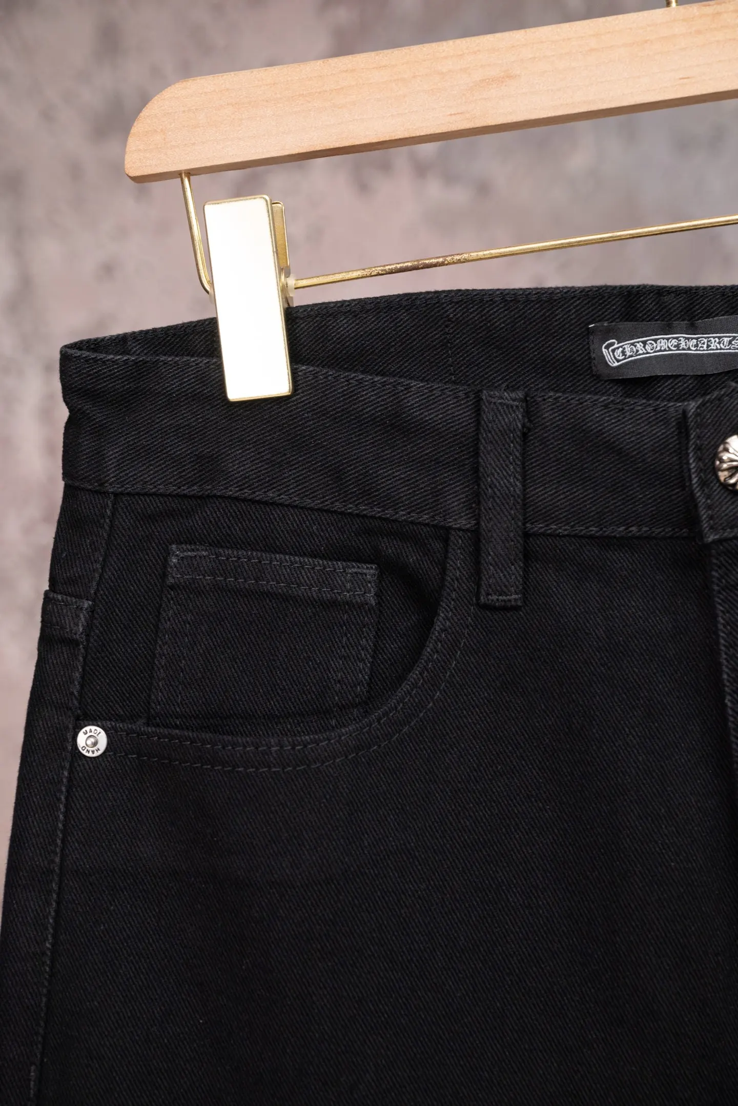 Chrome Hearts Cross Patch Straight-Leg Jeans D18019778 — view 5