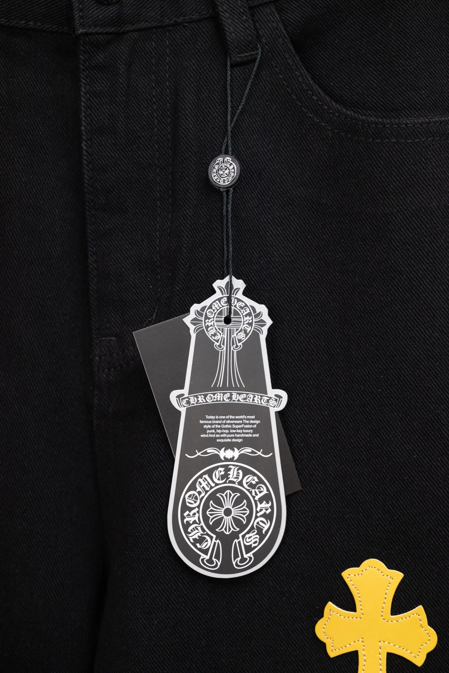 Chrome Hearts Cross Patch Straight-Leg Jeans D18019778 — view 11