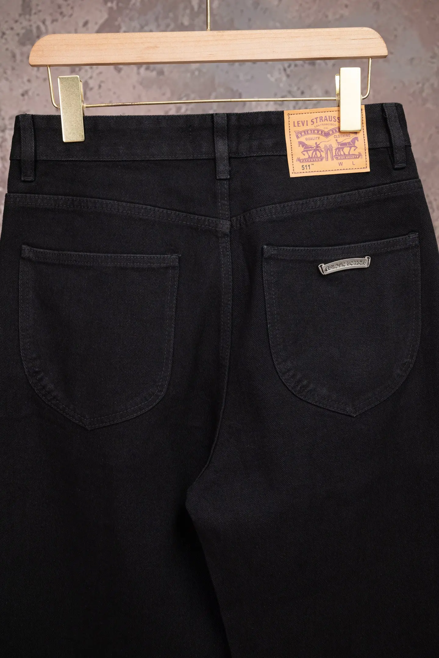 Chrome Hearts Multi-Color Cross Patch Straight-Leg Jeans D18019776 — view 4