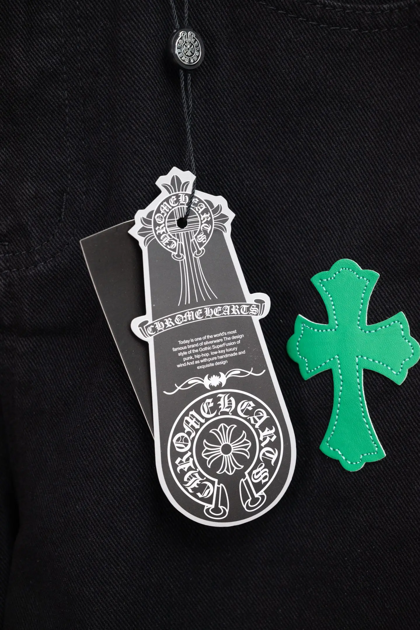 Chrome Hearts Multi-Color Cross Patch Straight-Leg Jeans D18019776 — view 11