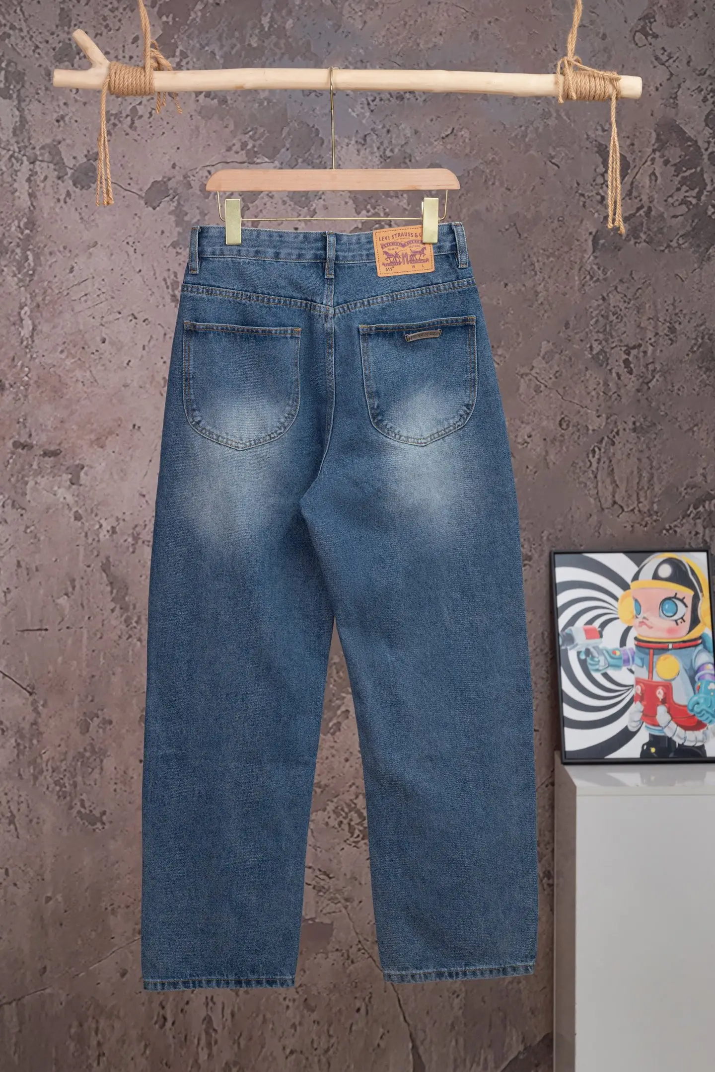 Chrome Hearts Multi-Color Cross Print Straight-Leg Jeans D18019773 — view 2