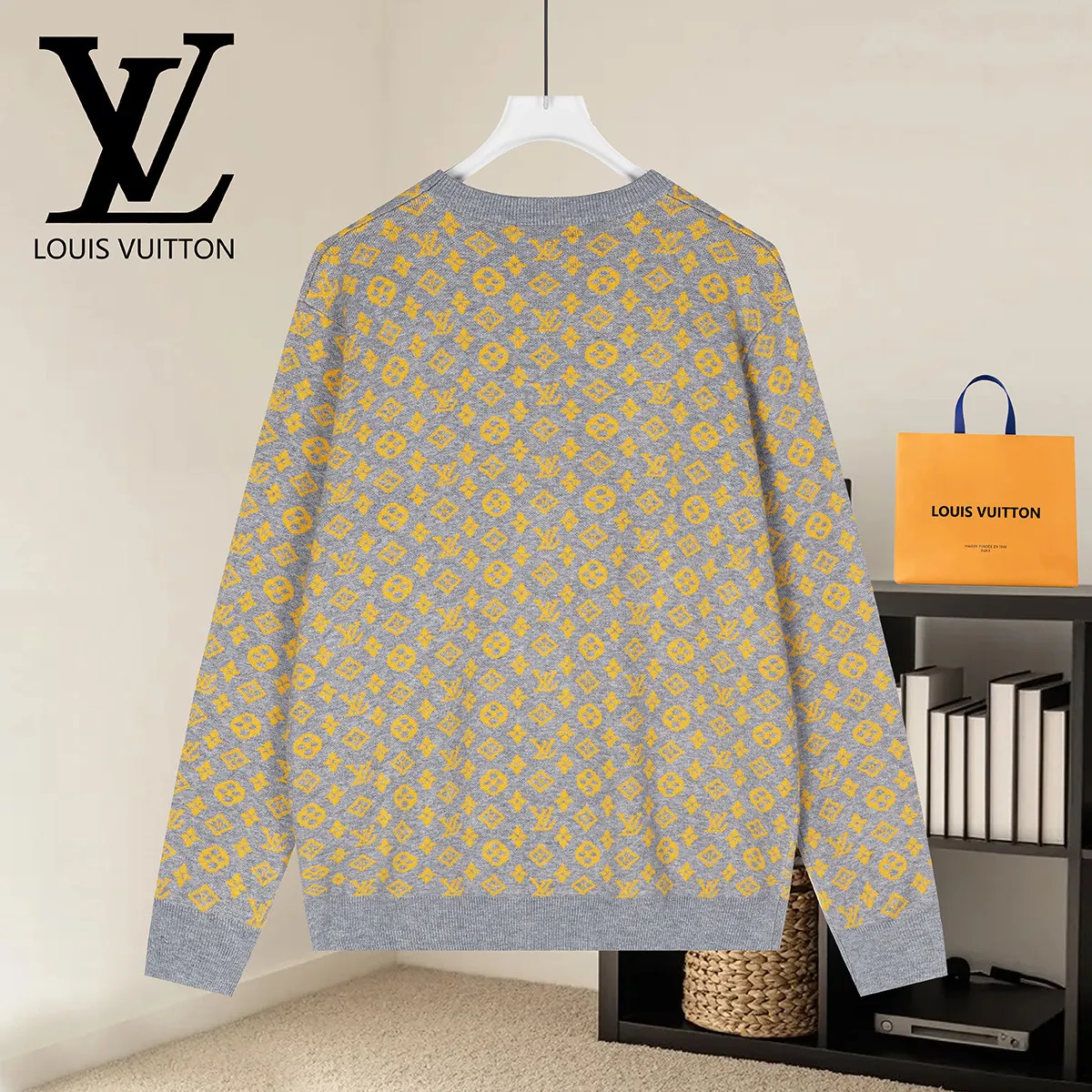Monogram Glow Cotton-Silk Knit Sweater D18019800 — view 2