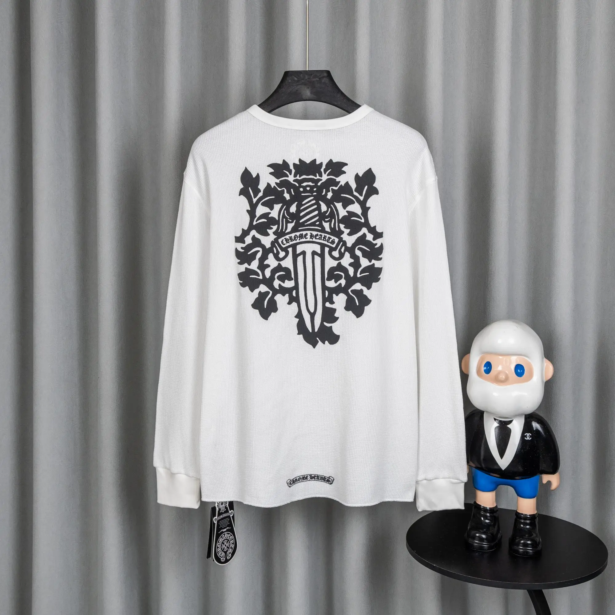 Chrome Hearts Waffle-Knit Long-Sleeve T-Shirt D19019742 — view 2