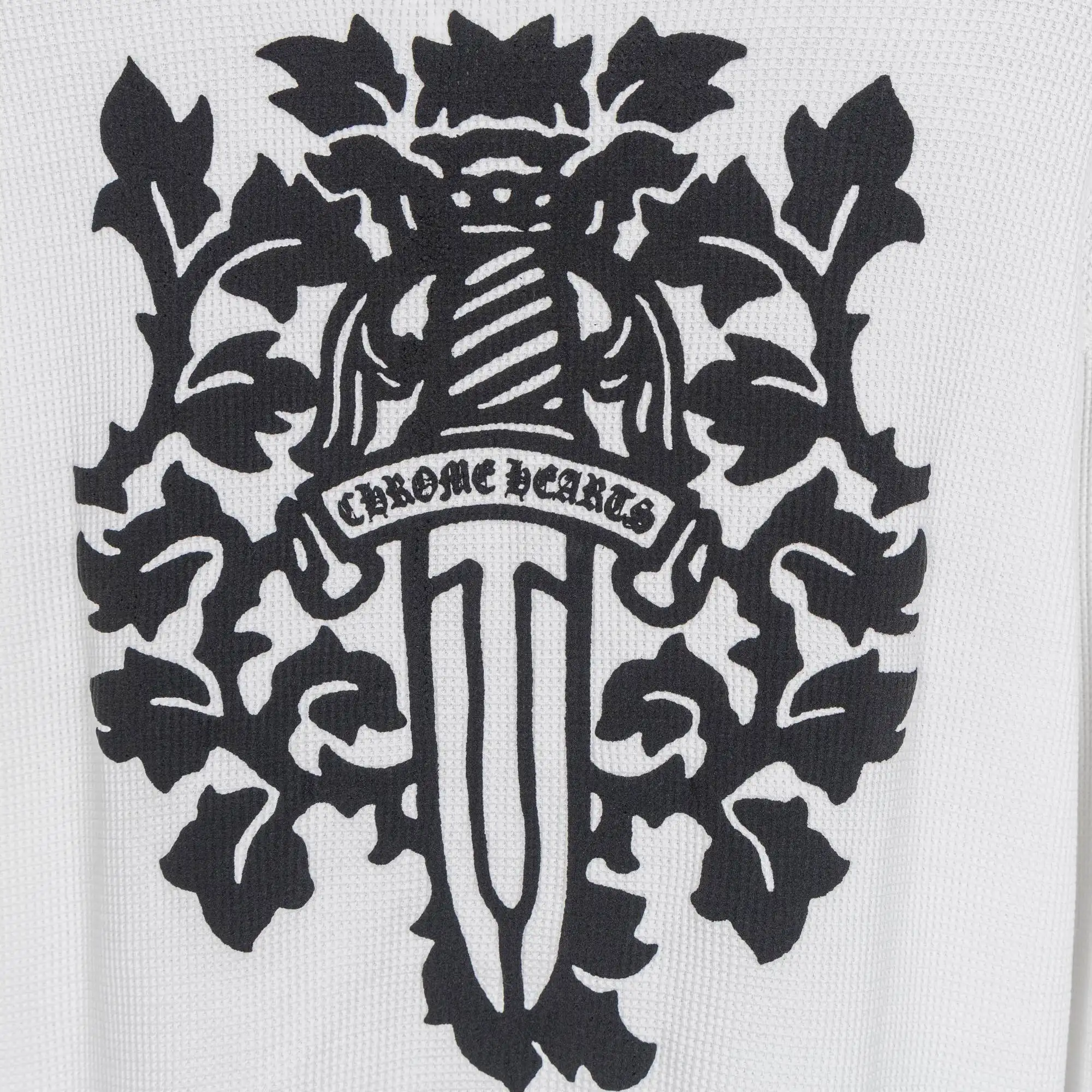 Chrome Hearts Waffle-Knit Long-Sleeve T-Shirt D19019742 — view 6