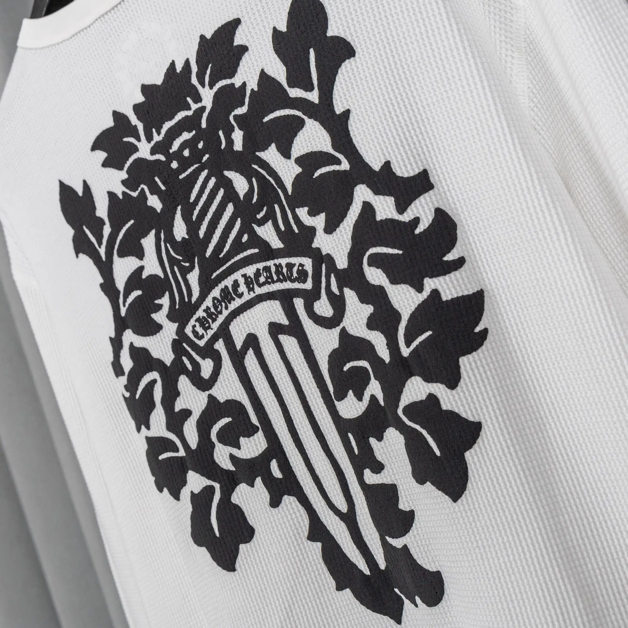 Chrome Hearts Waffle-Knit Long-Sleeve T-Shirt D19019742 — view 14