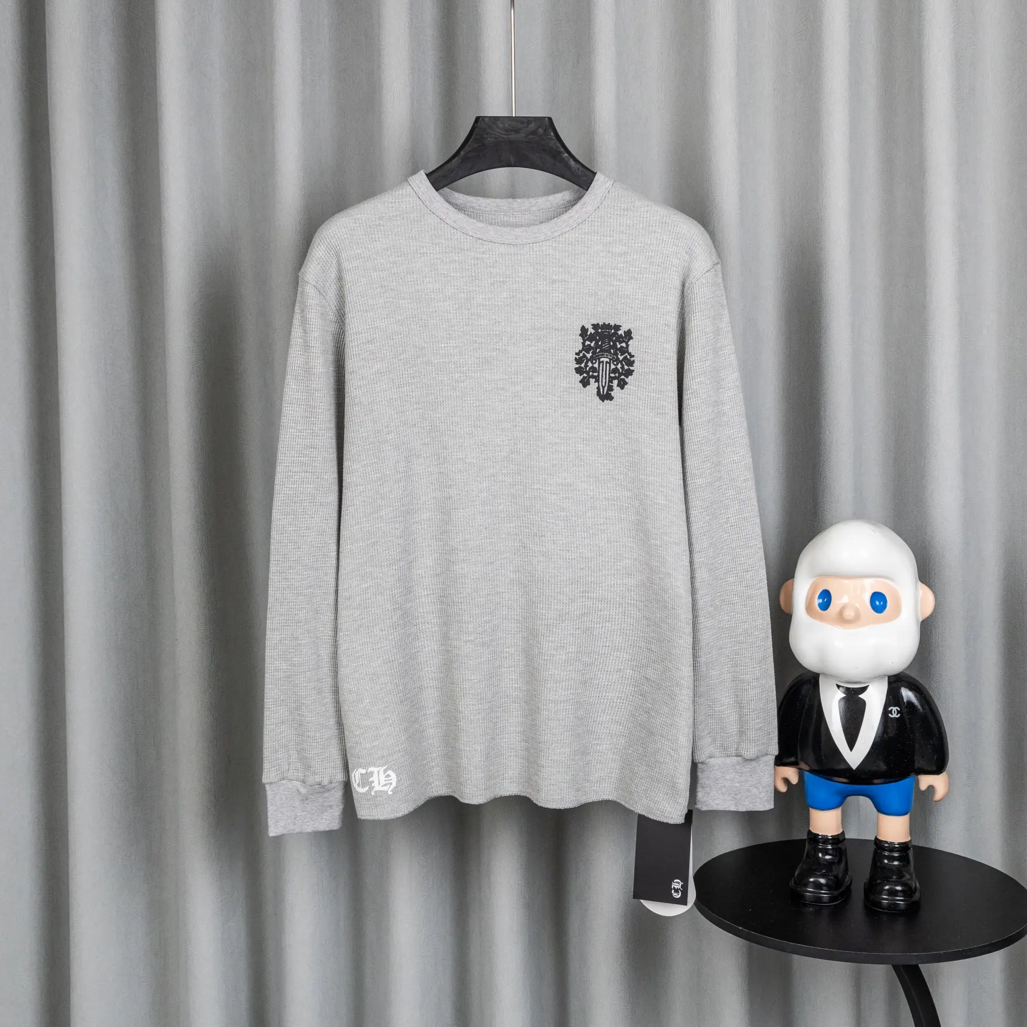 Chrome Hearts Waffle-Knit Long-Sleeve T-Shirt D19019741