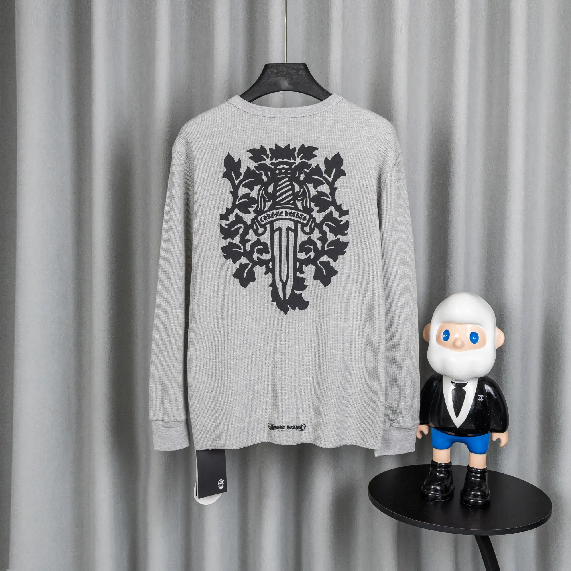 Chrome Hearts Waffle-Knit Long-Sleeve T-Shirt D19019741 — view 2