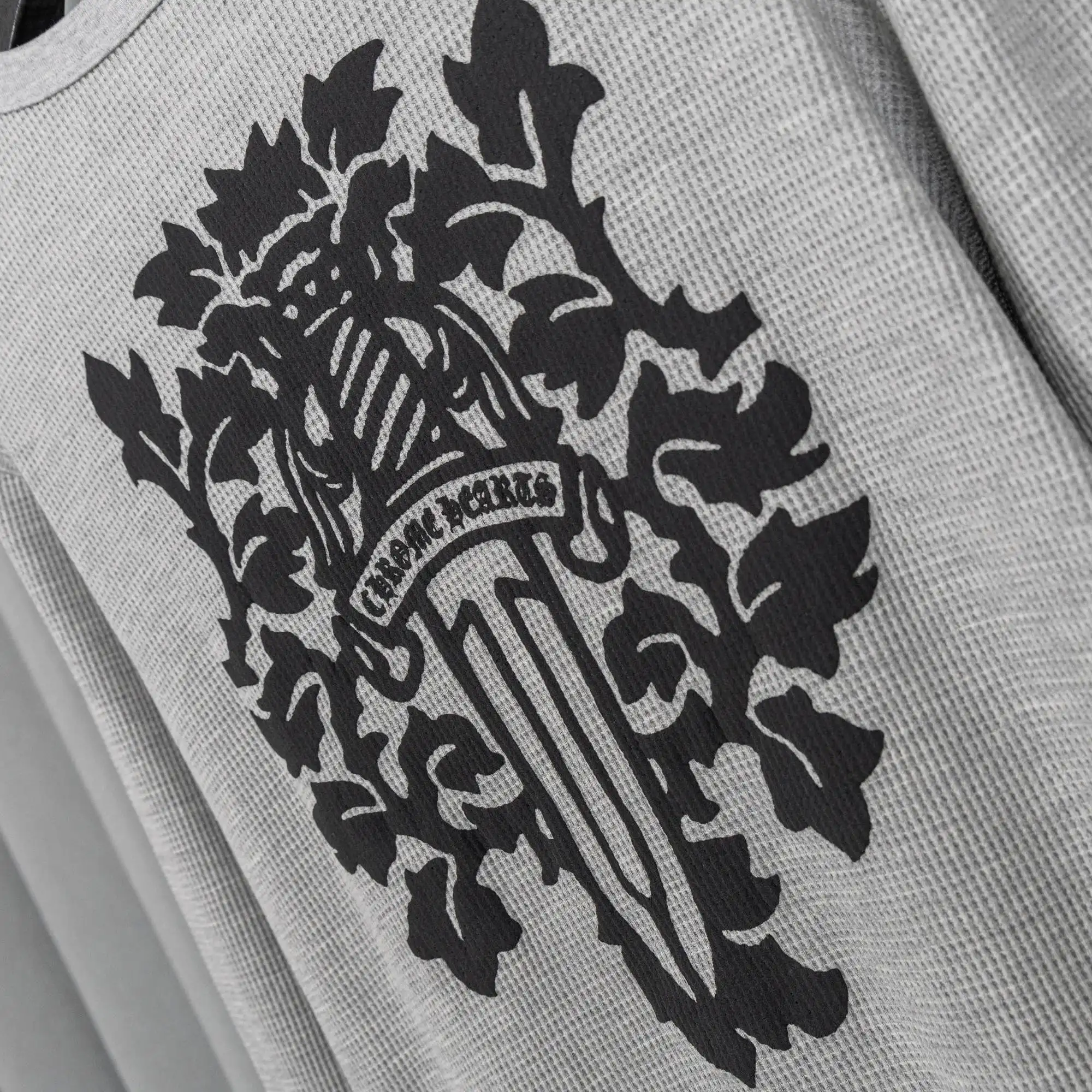 Chrome Hearts Waffle-Knit Long-Sleeve T-Shirt D19019741 — view 13