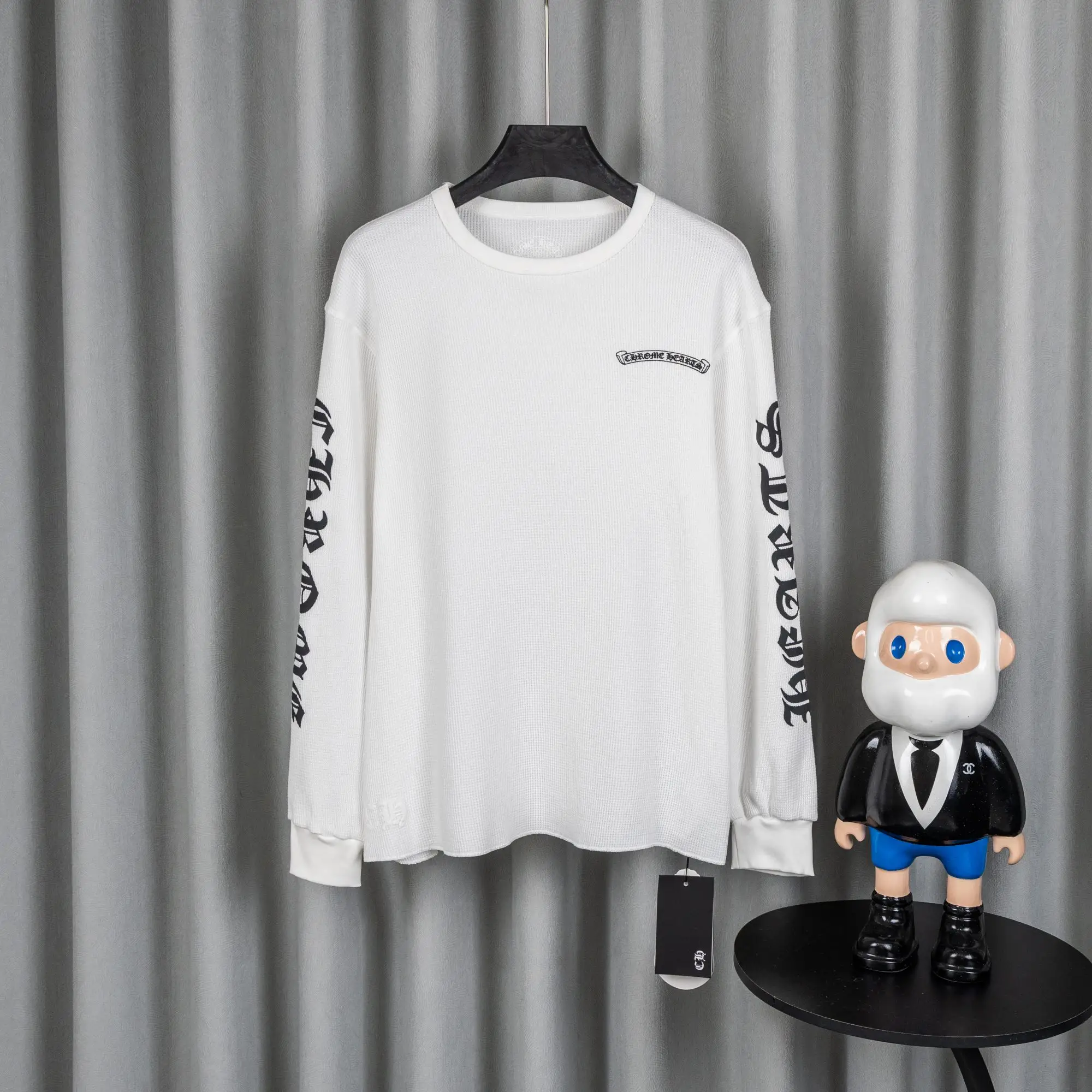 Chrome Hearts Waffle-Knit Long-Sleeve T-Shirt D19019745
