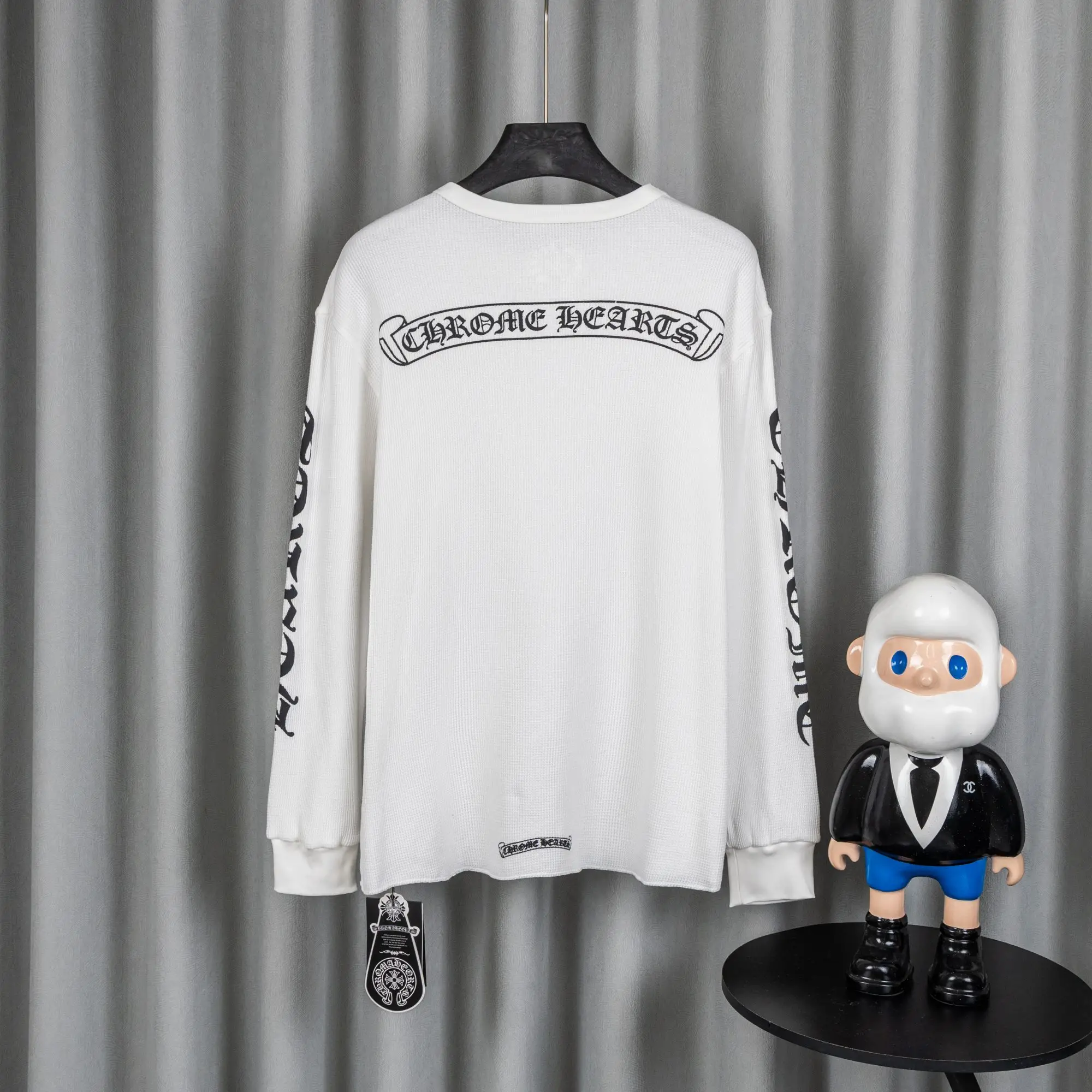 Chrome Hearts Waffle-Knit Long-Sleeve T-Shirt D19019745 — view 2