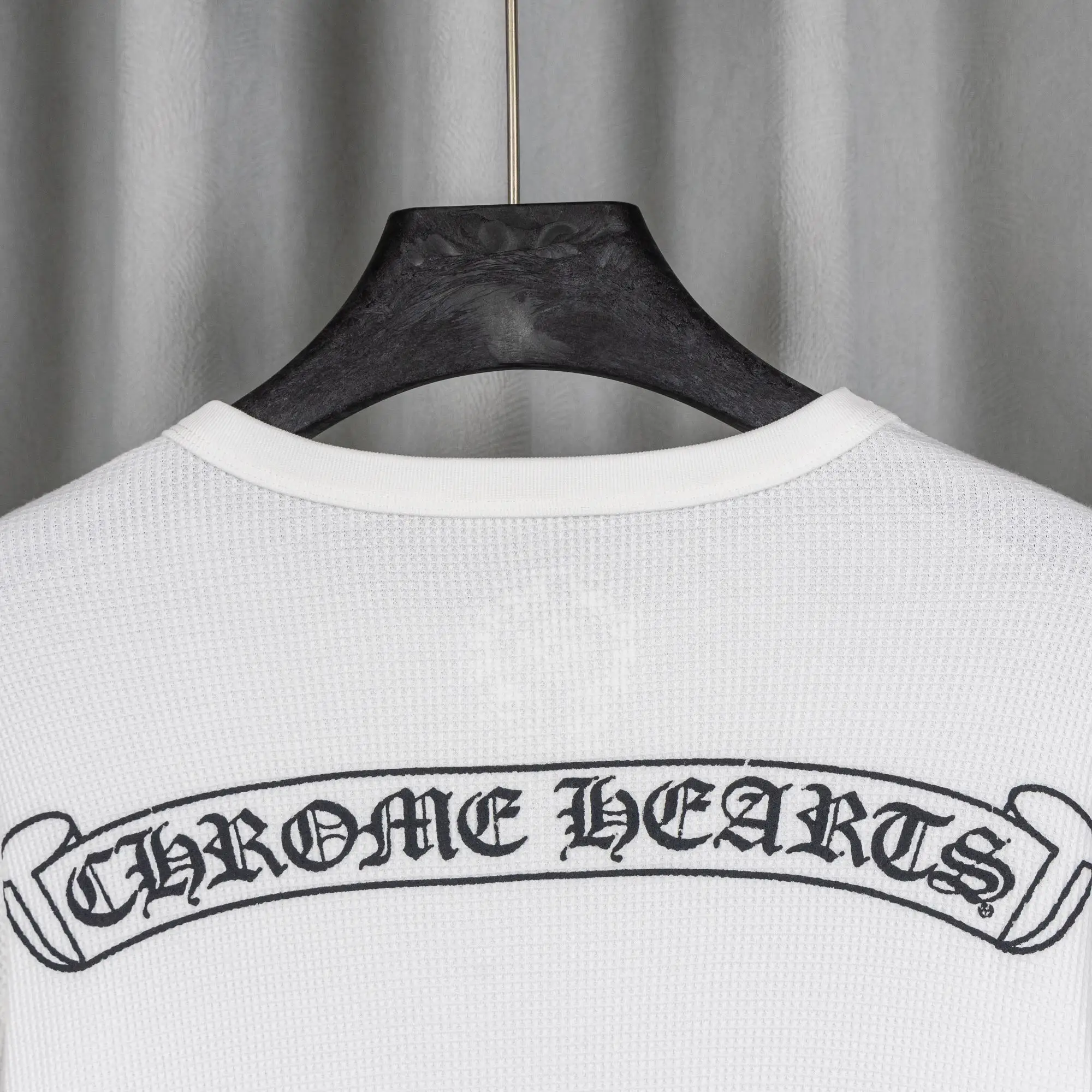 Chrome Hearts Waffle-Knit Long-Sleeve T-Shirt D19019745 — view 4