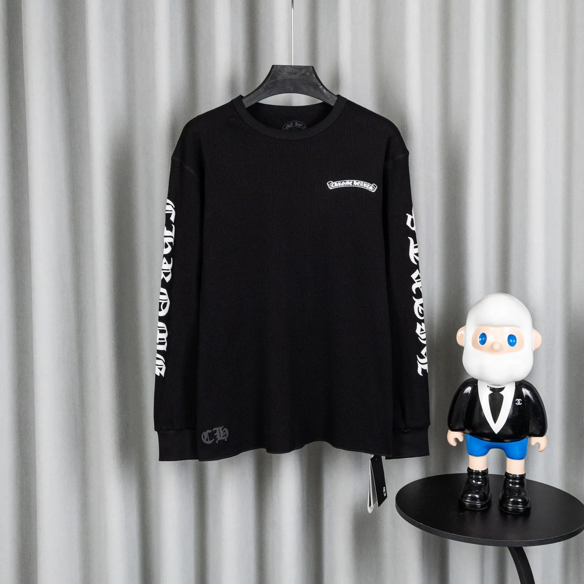Chrome Hearts Waffle-Knit Long-Sleeve T-Shirt D19019743