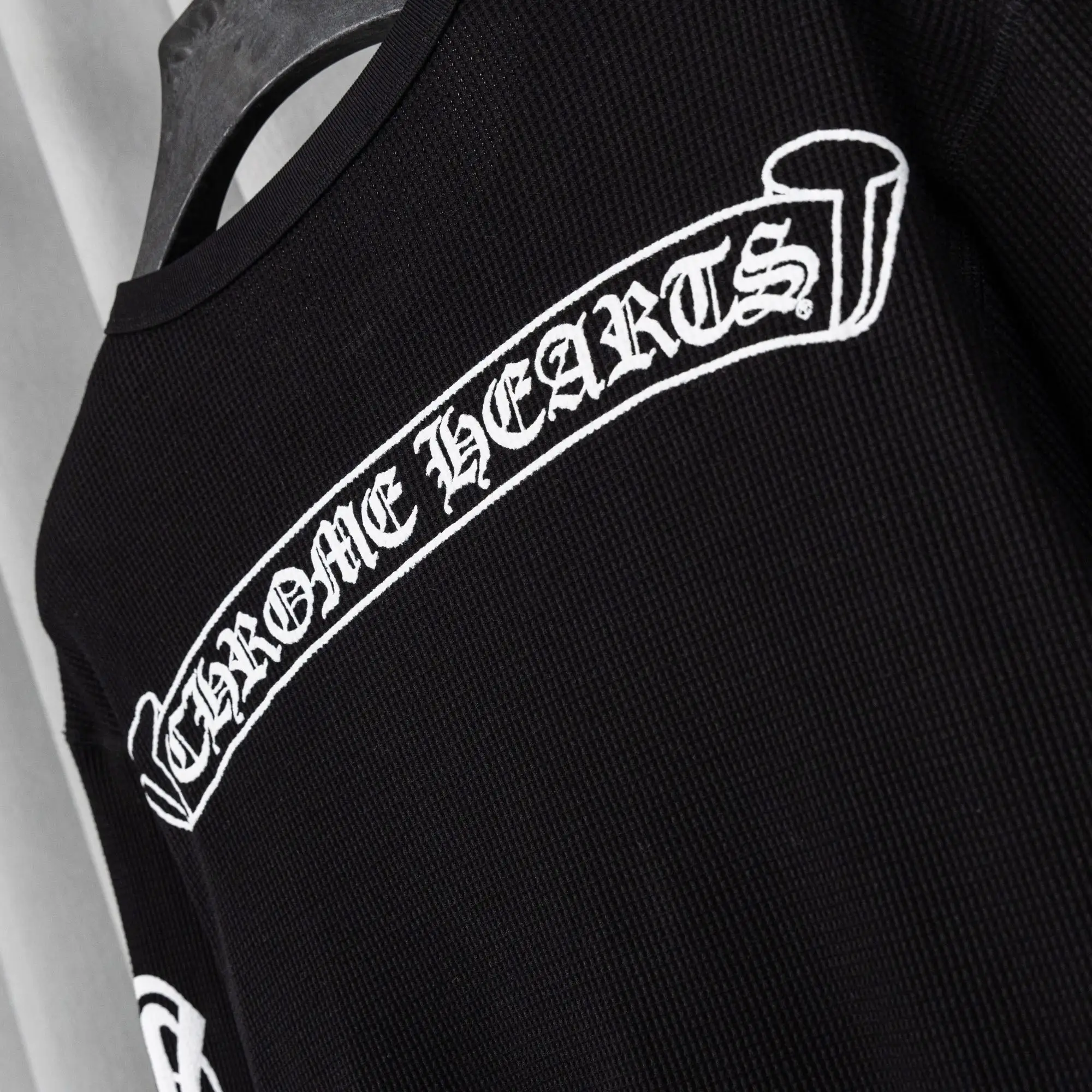 Chrome Hearts Waffle-Knit Long-Sleeve T-Shirt D19019743 — view 13