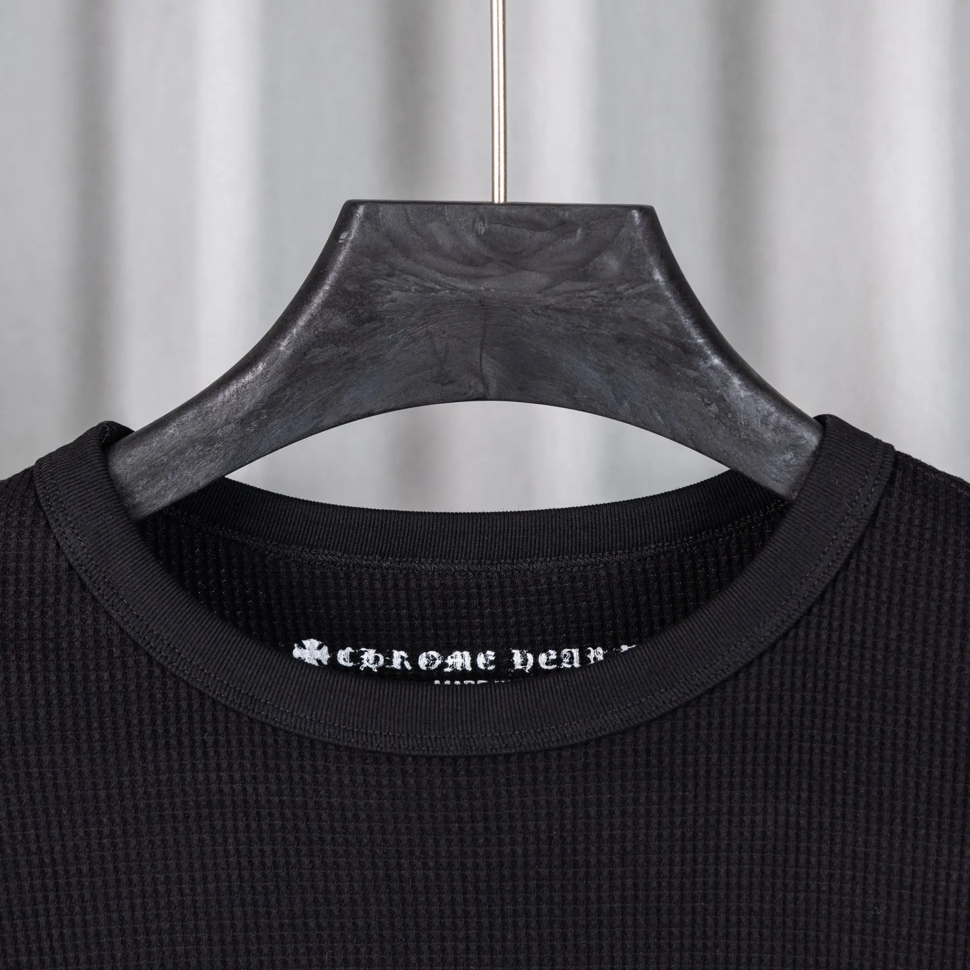 Chrome Hearts Waffle-Knit Long-Sleeve T-Shirt D19019736 — view 4