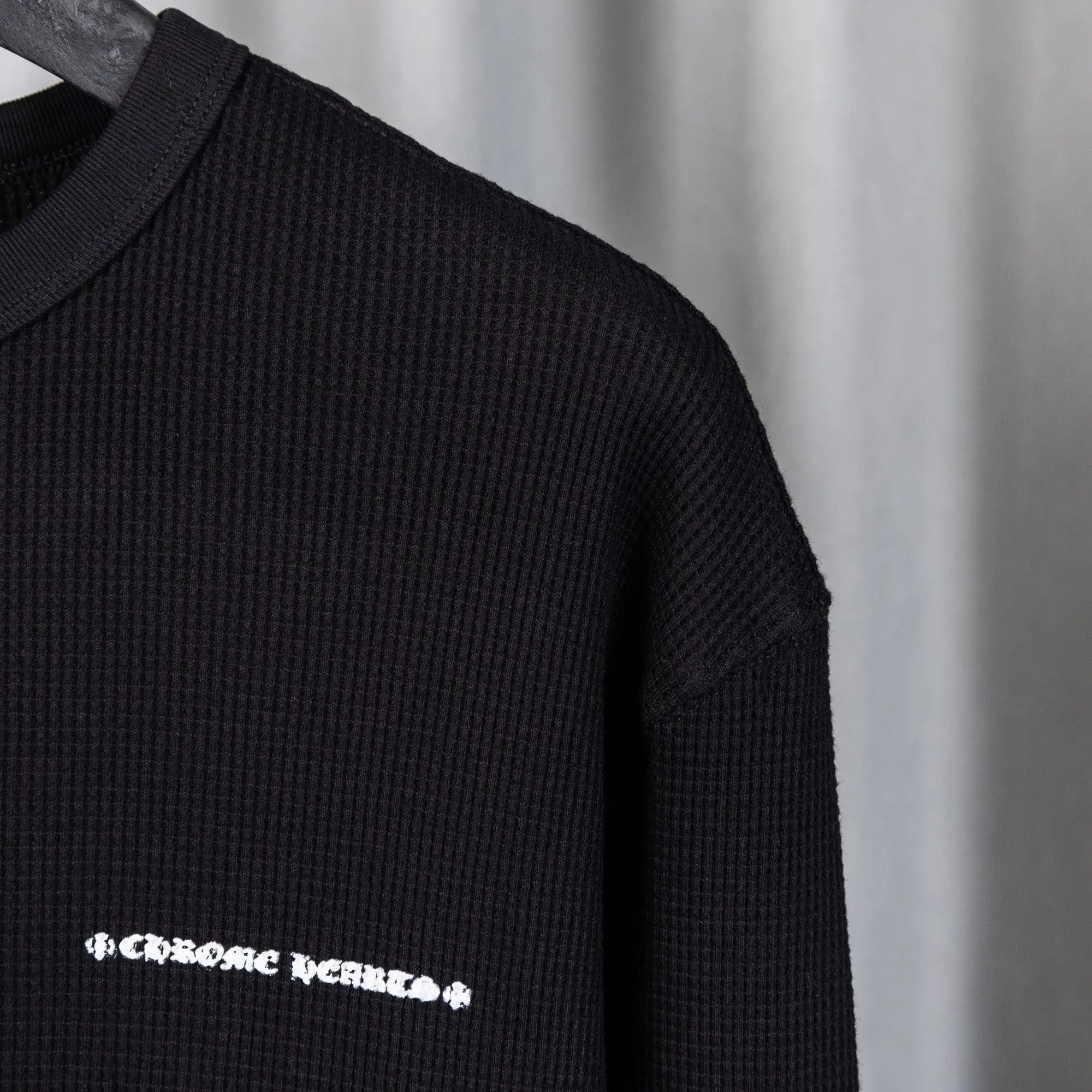 Chrome Hearts Waffle-Knit Long-Sleeve T-Shirt D19019736 — view 10