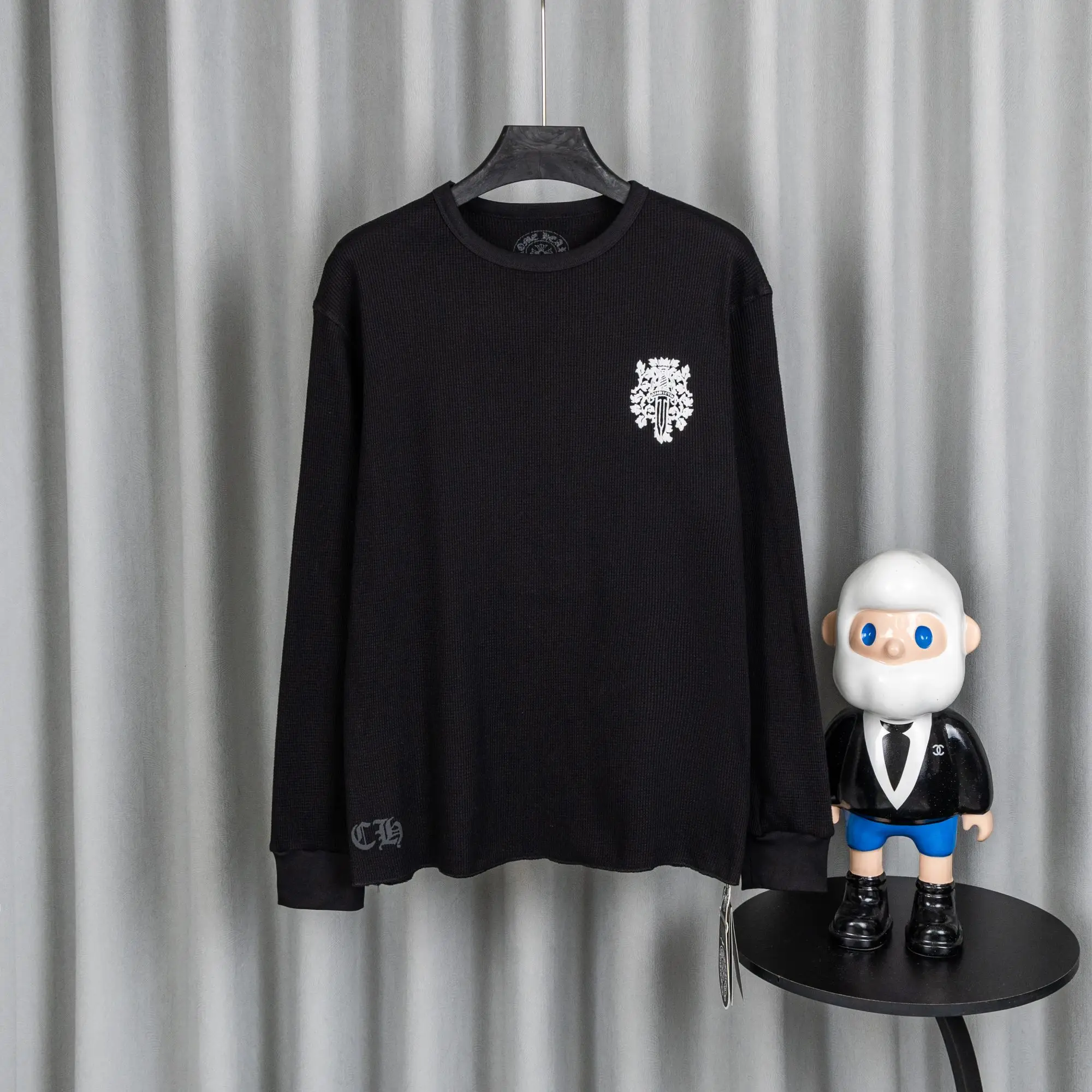Chrome Hearts Waffle-Knit Long-Sleeve T-Shirt D19019740