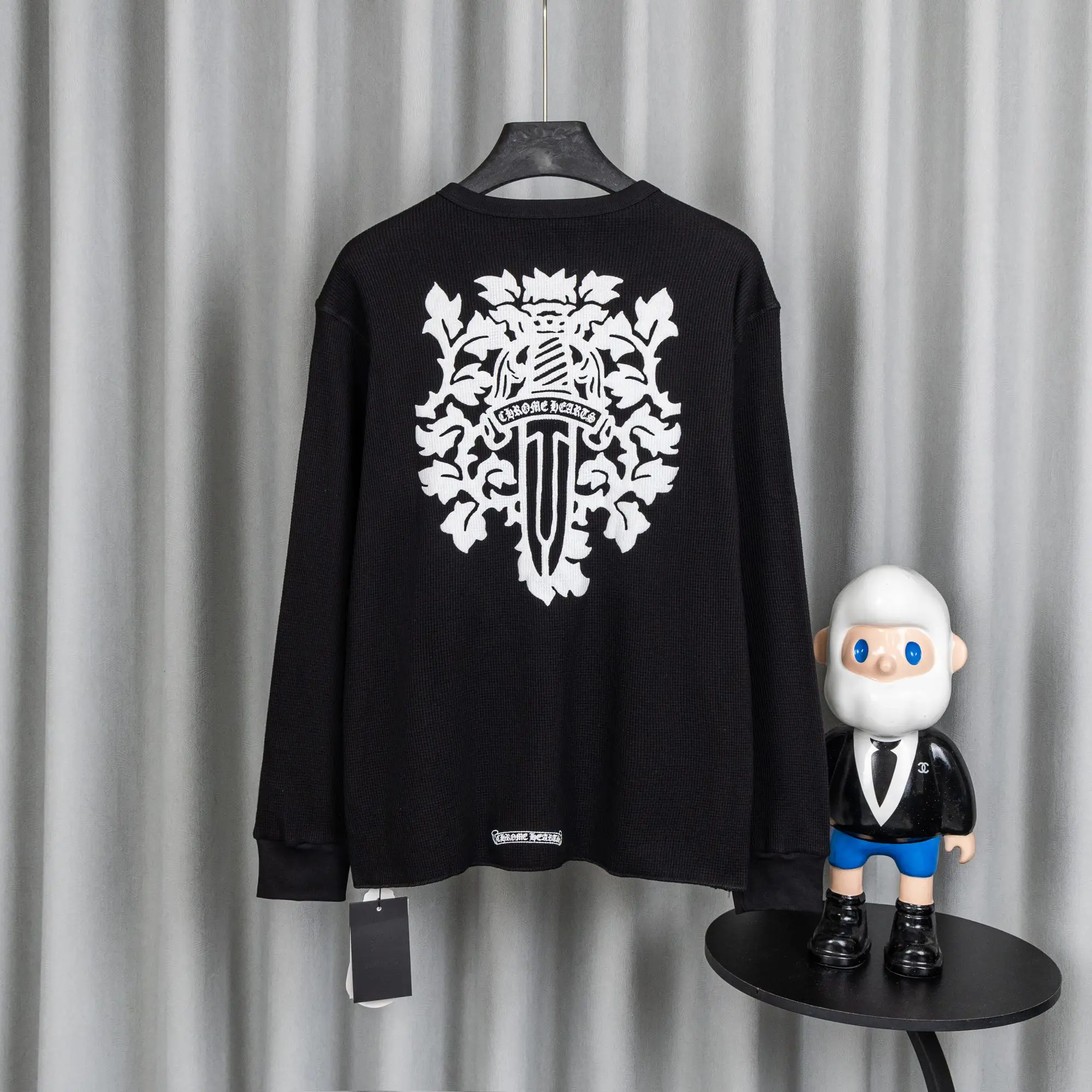 Chrome Hearts Waffle-Knit Long-Sleeve T-Shirt D19019740 — view 2