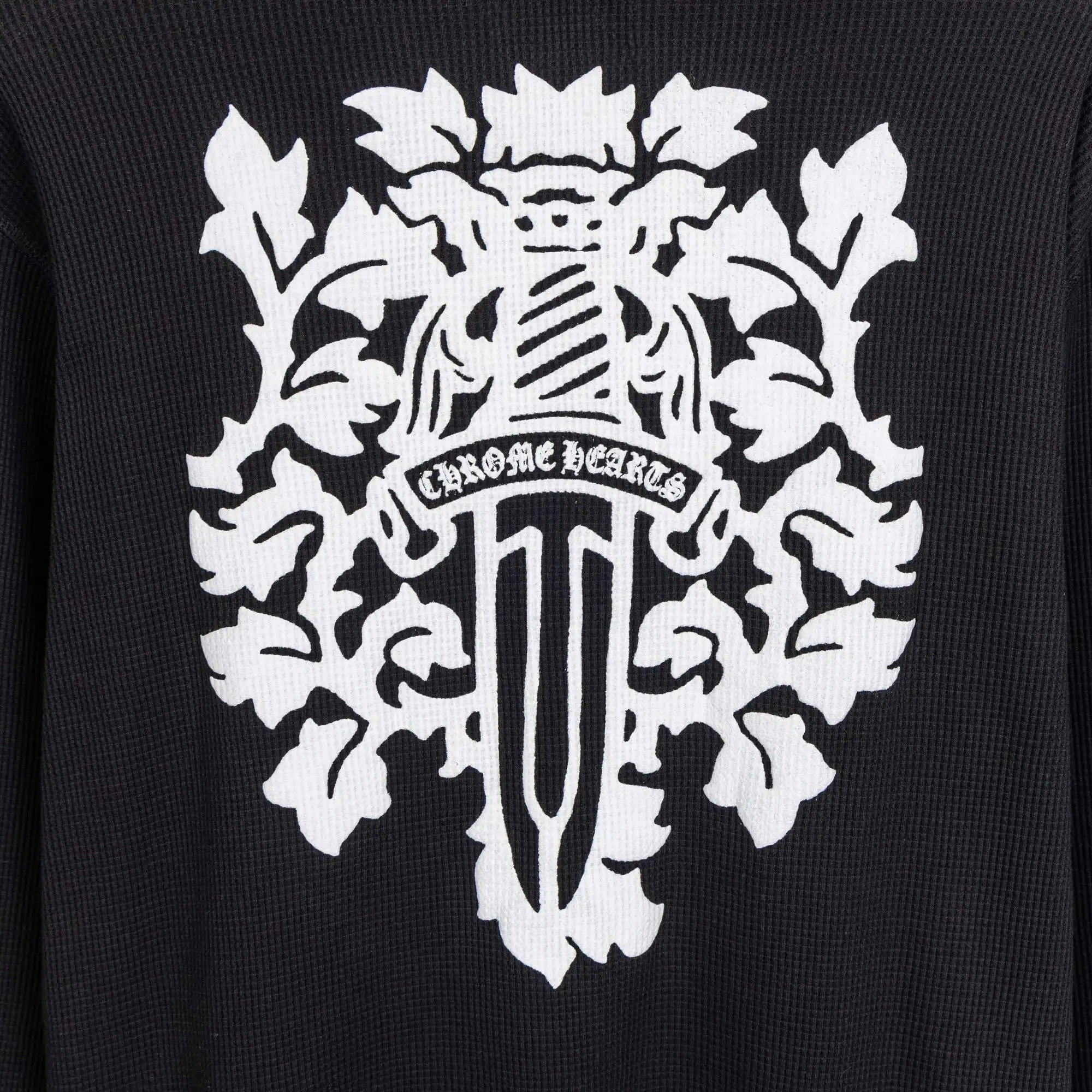 Chrome Hearts Waffle-Knit Long-Sleeve T-Shirt D19019740 — view 6