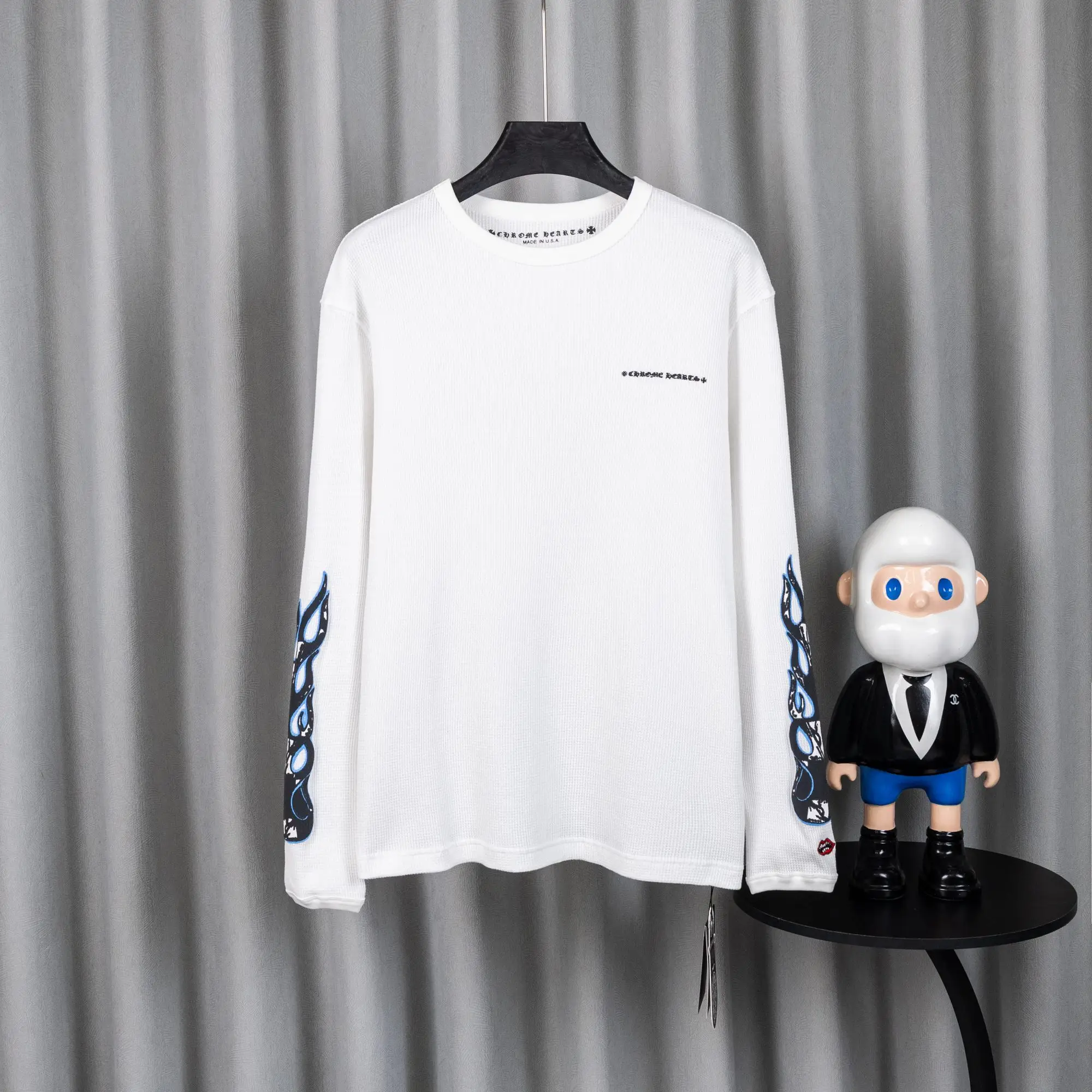 Chrome Hearts Waffle-Knit Long-Sleeve T-Shirt D19019737