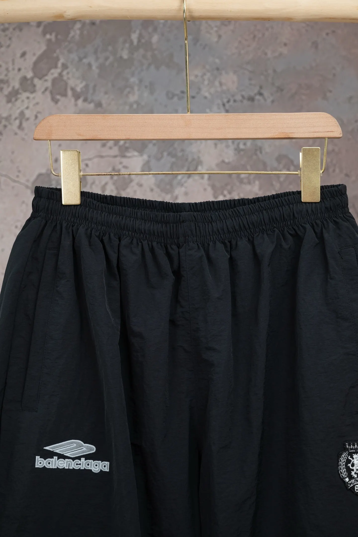 Embroidered Technical Shell Track Pants D19519782 — view 4