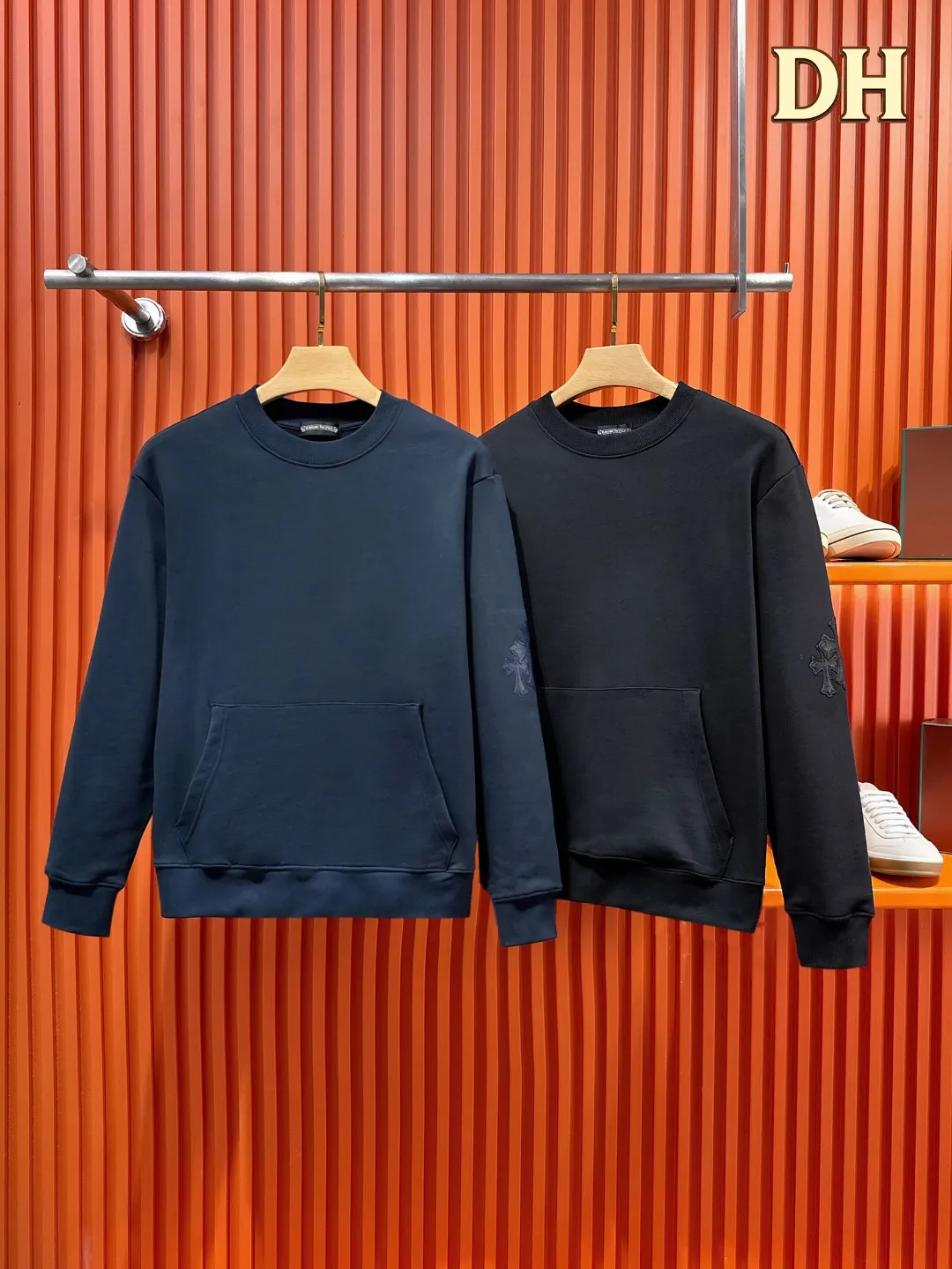 Chrome Hearts Cross Patch Crew-Neck Sweatshirt D19519696 — view 3