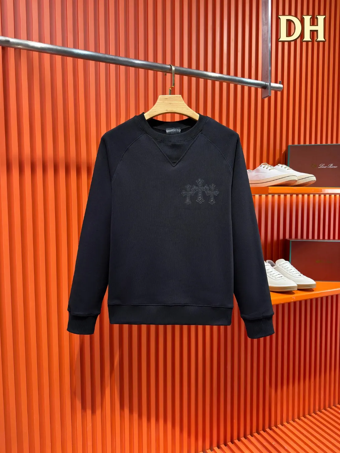 Chrome Hearts Cross Patch Embroidered Sweatshirt D19519688