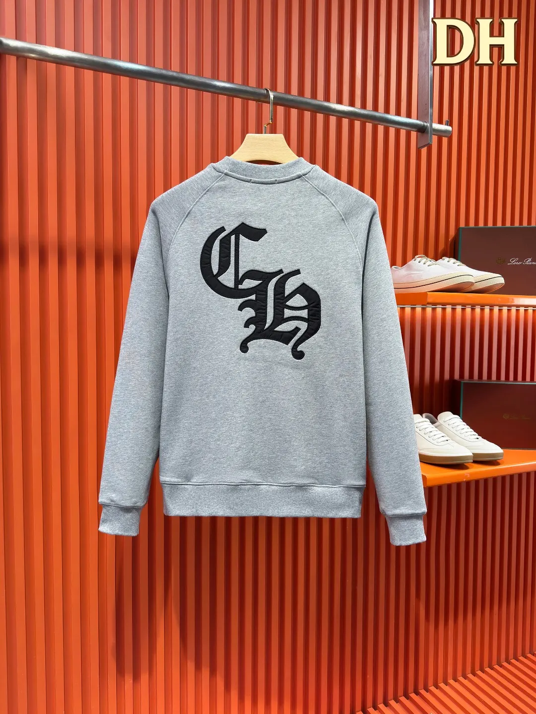 Cross Patch Embroidered Cotton Sweatshirt D19519687 — view 2