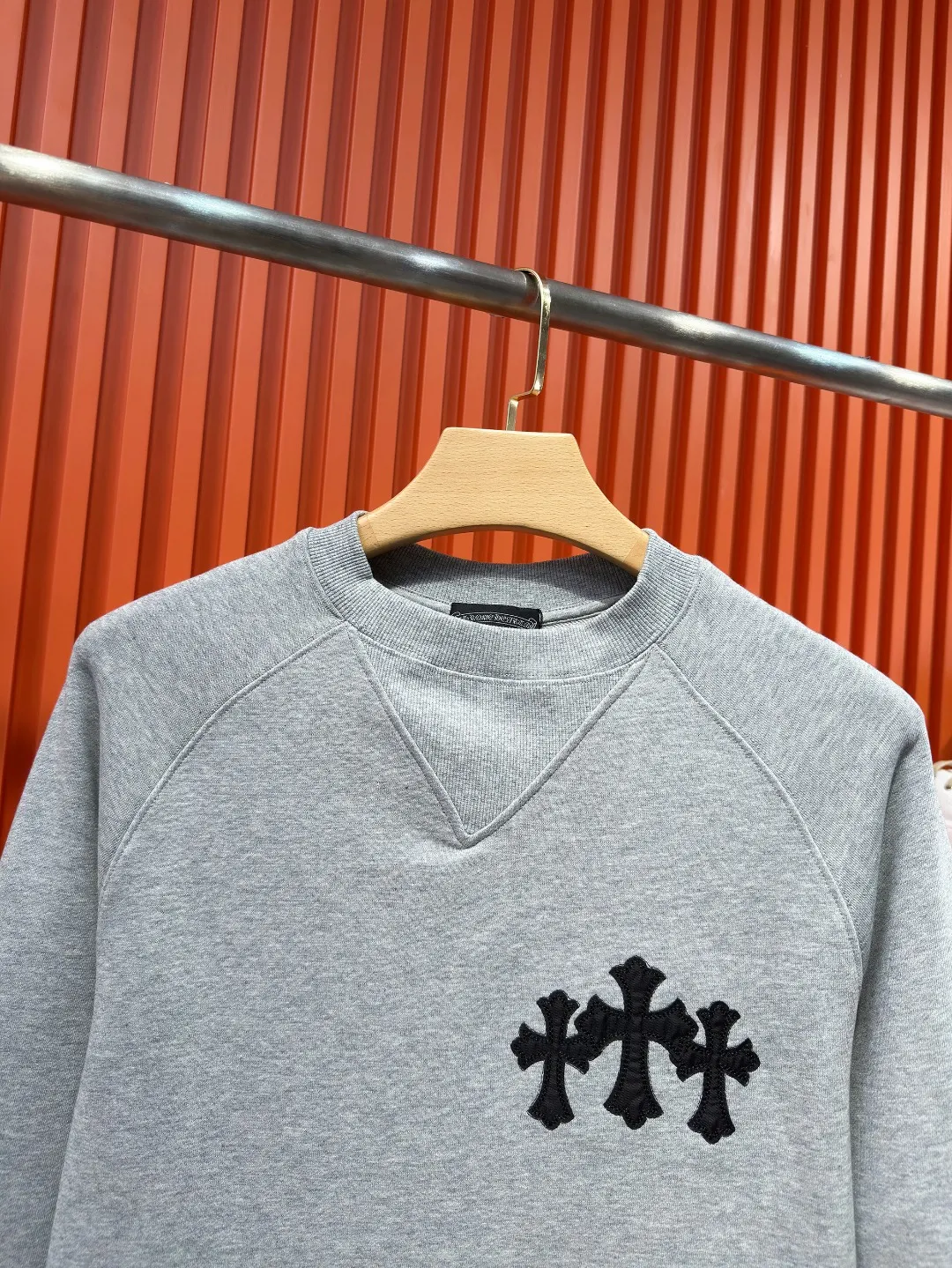 Cross Patch Embroidered Cotton Sweatshirt D19519687 — view 5