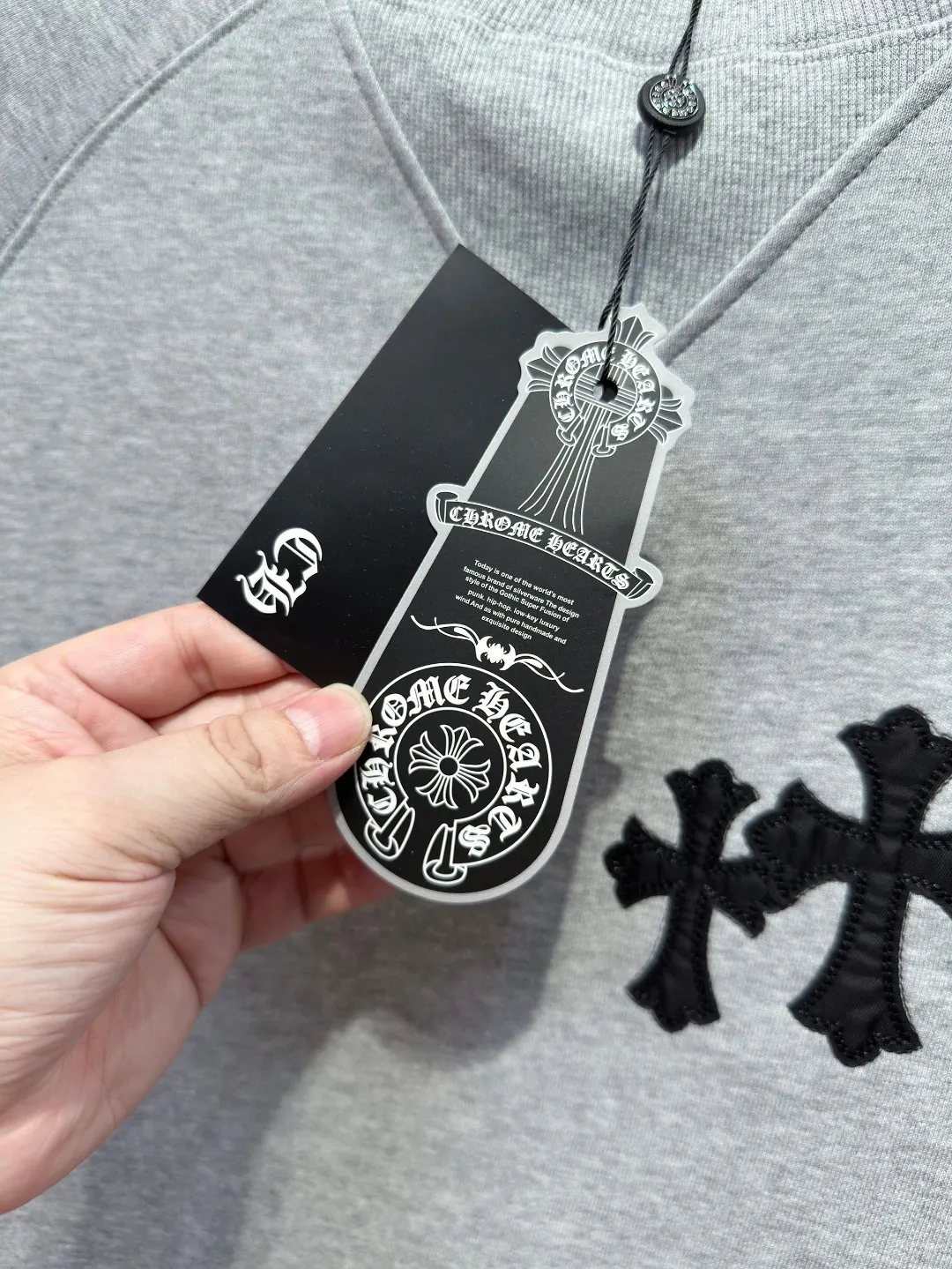 Cross Patch Embroidered Cotton Sweatshirt D19519687 — view 14