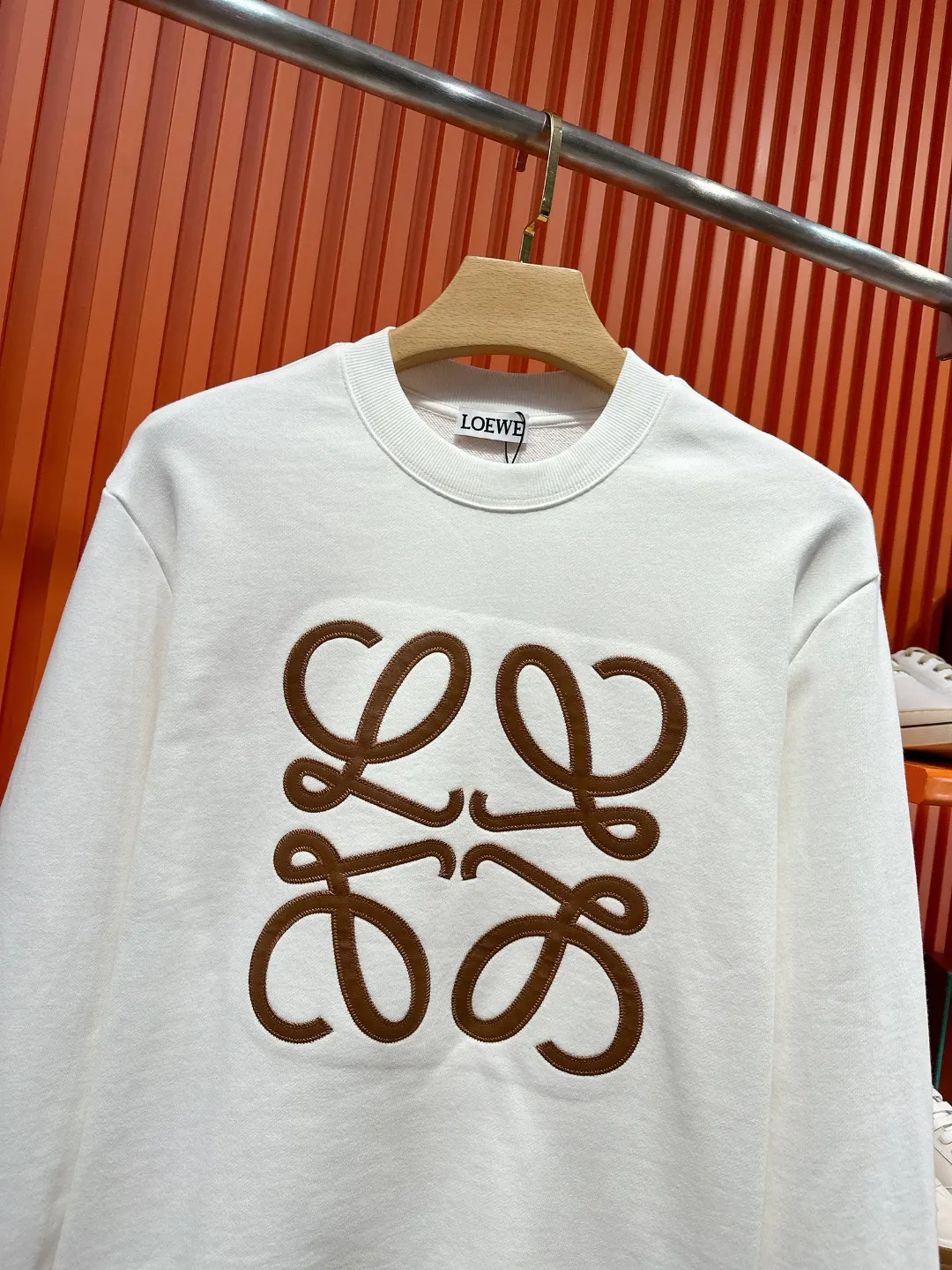 Anagram Embroidered Cotton Sweatshirt D19519698 — view 4