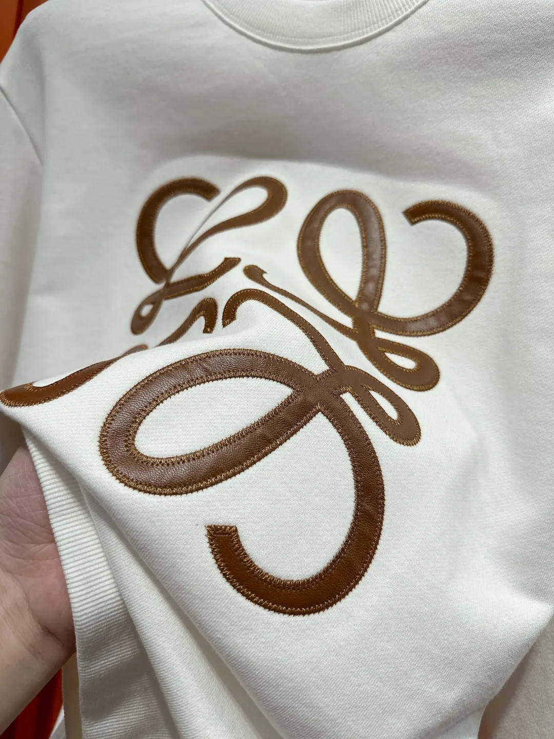 Anagram Embroidered Cotton Sweatshirt D19519698 — view 6