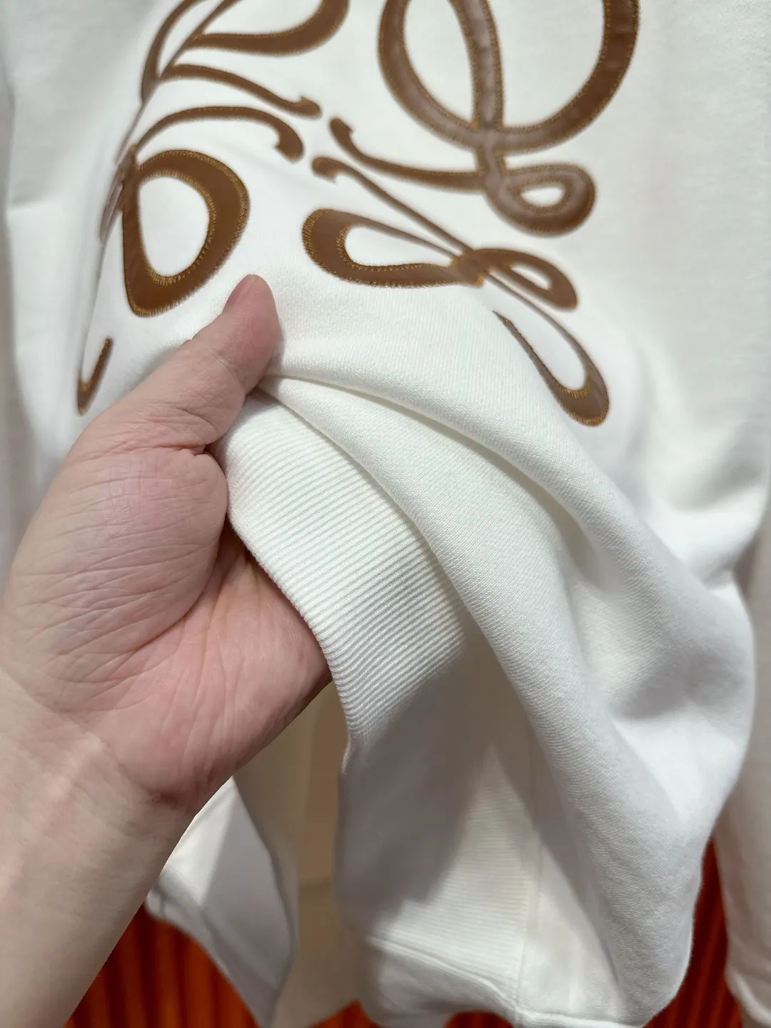 Anagram Embroidered Cotton Sweatshirt D19519698 — view 7