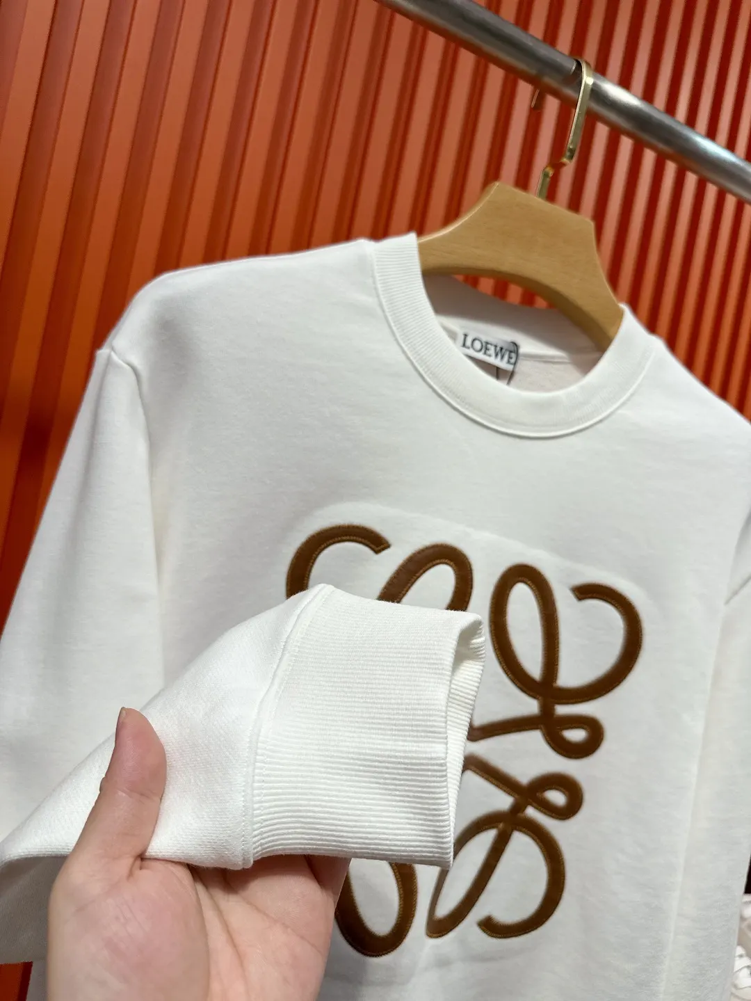 Anagram Embroidered Cotton Sweatshirt D19519698 — view 8